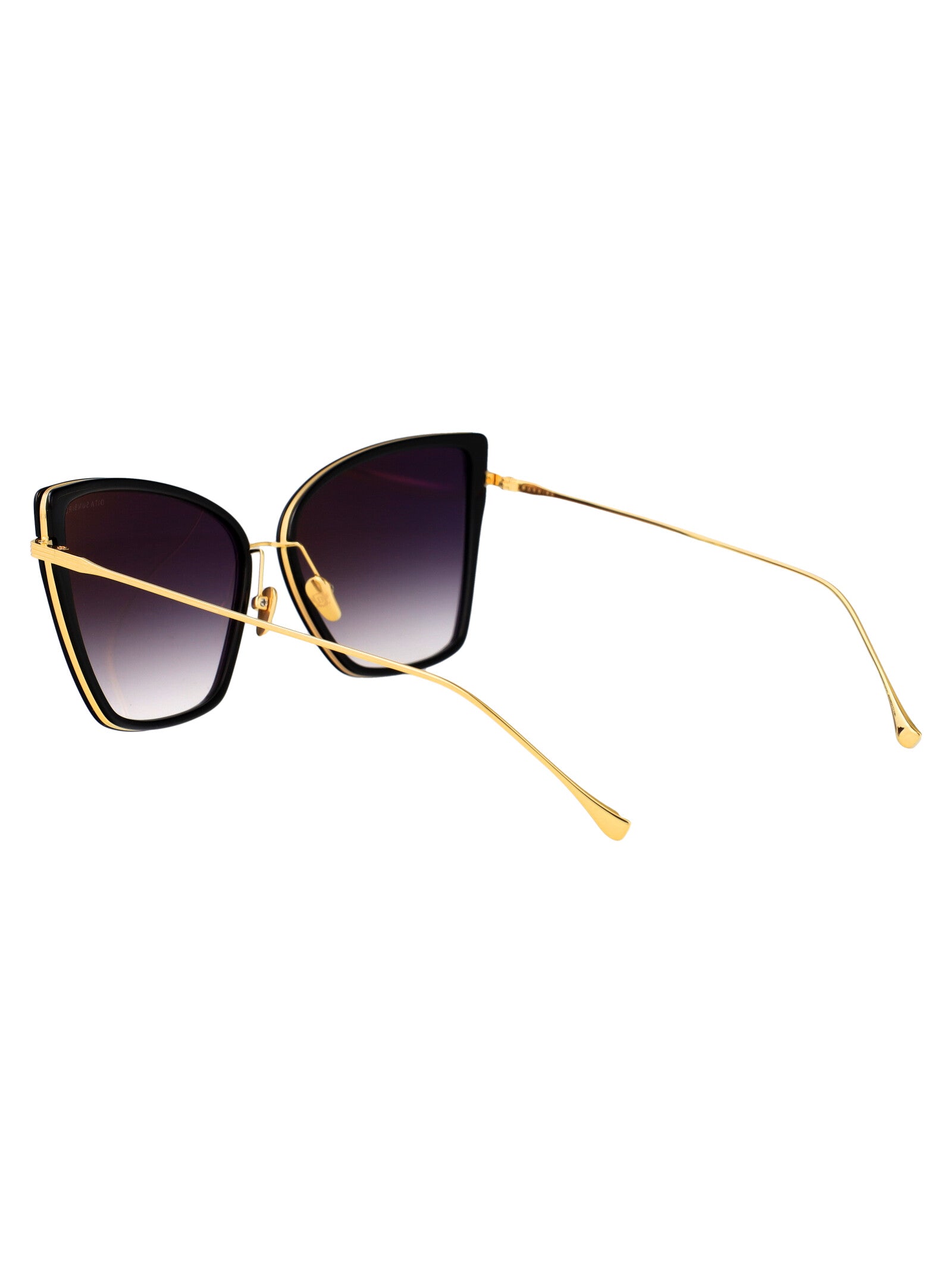 BLACK-18K GOLD W/ DARK GREY TO CLEAR - AR ACETATE+METAL SUNGLASSES Dita Eyewear