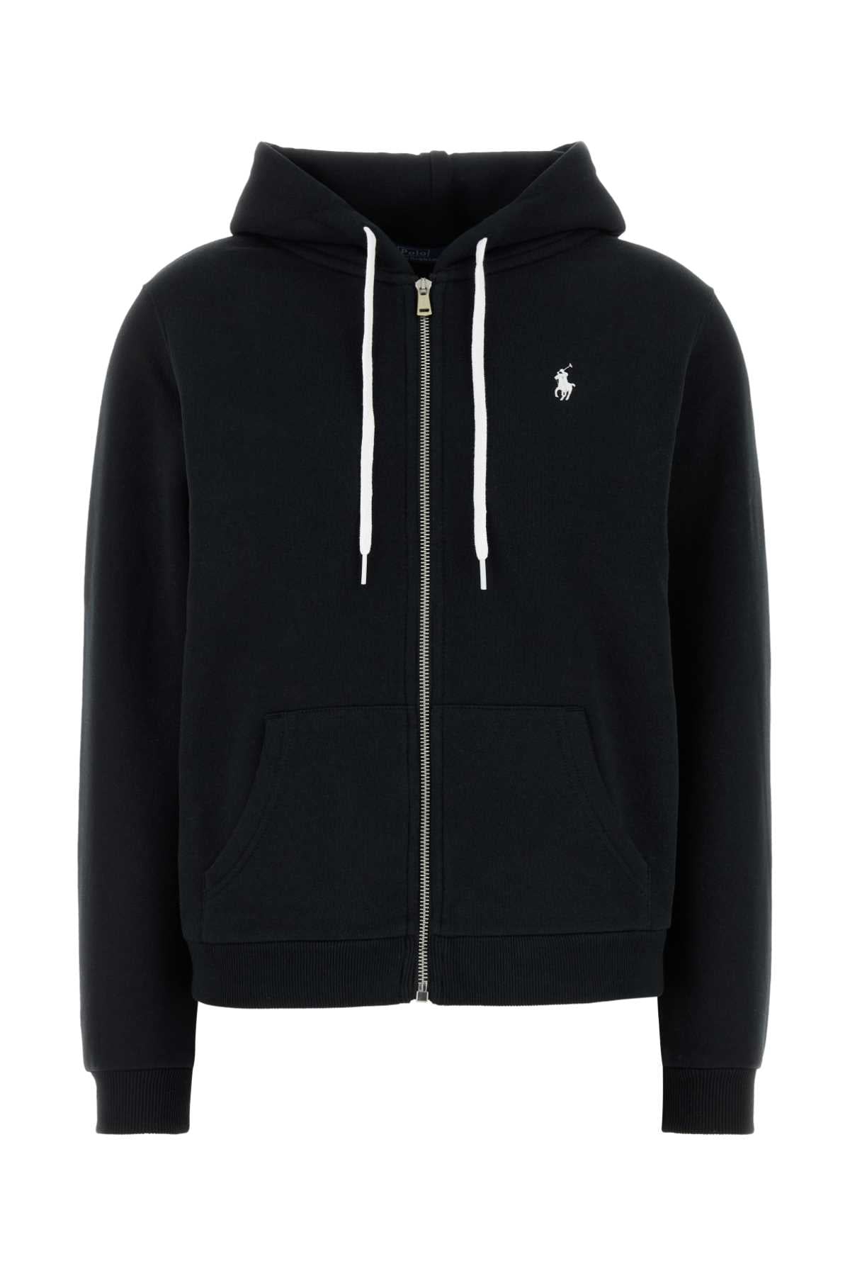 HOODIE WITH ZIP Polo Ralph Lauren BLACK XS