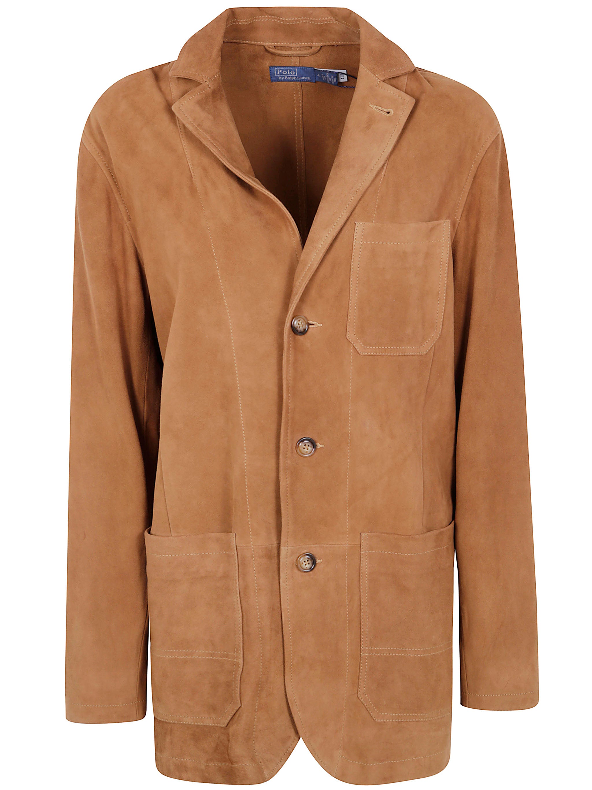 SUEDE JACKET WITH THREE BUTTONS Polo Ralph Lauren BLACK 4