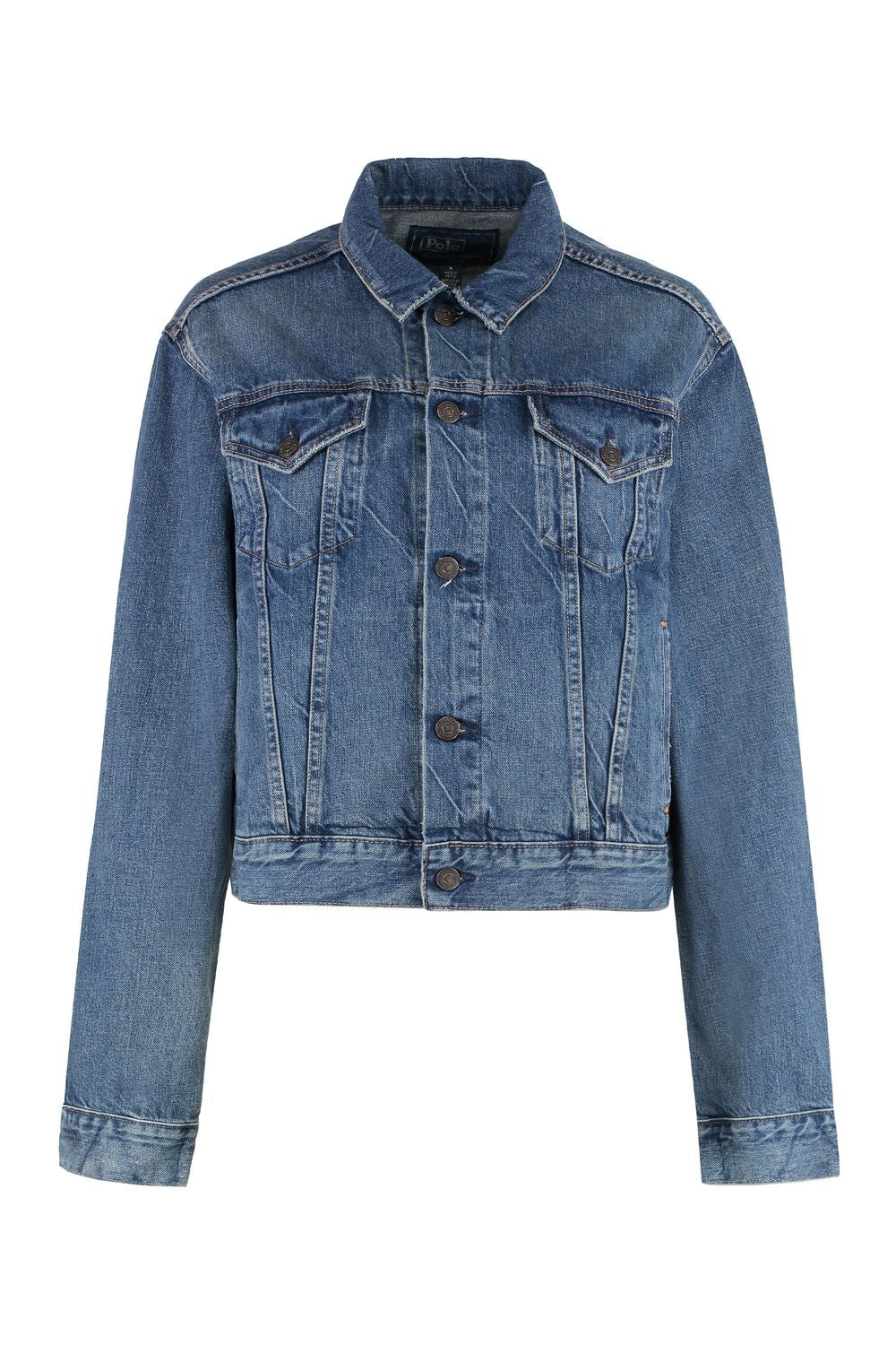 DENIM JACKET WITH BUTTON CLOSURE Polo Ralph Lauren BLUE XS