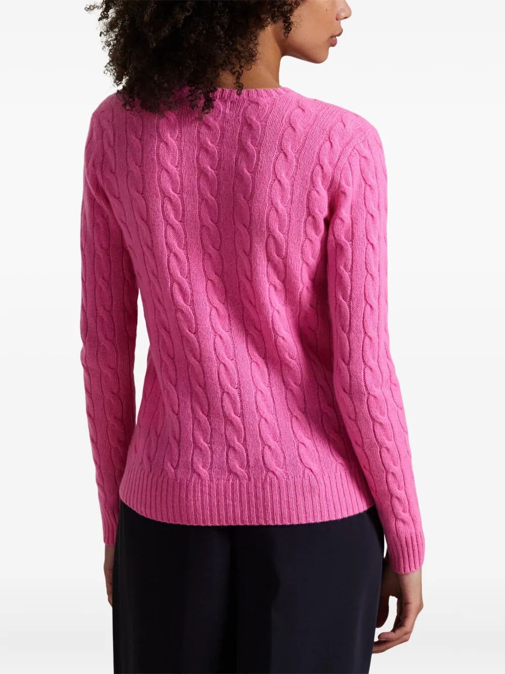 PLAITED WOOL AND CASHMERE CREW-NECK Polo Ralph Lauren