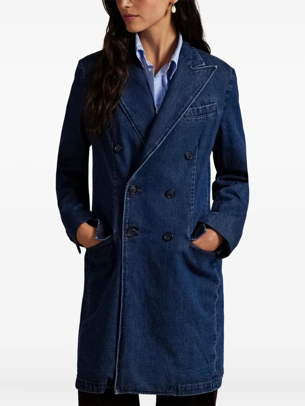 DENIM DOUBLE BREASTED COAT Polo Ralph Lauren