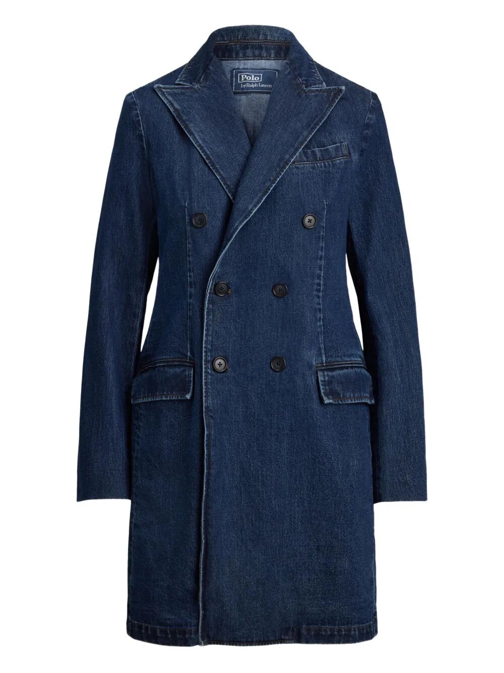 DENIM DOUBLE BREASTED COAT Polo Ralph Lauren BLUE 2