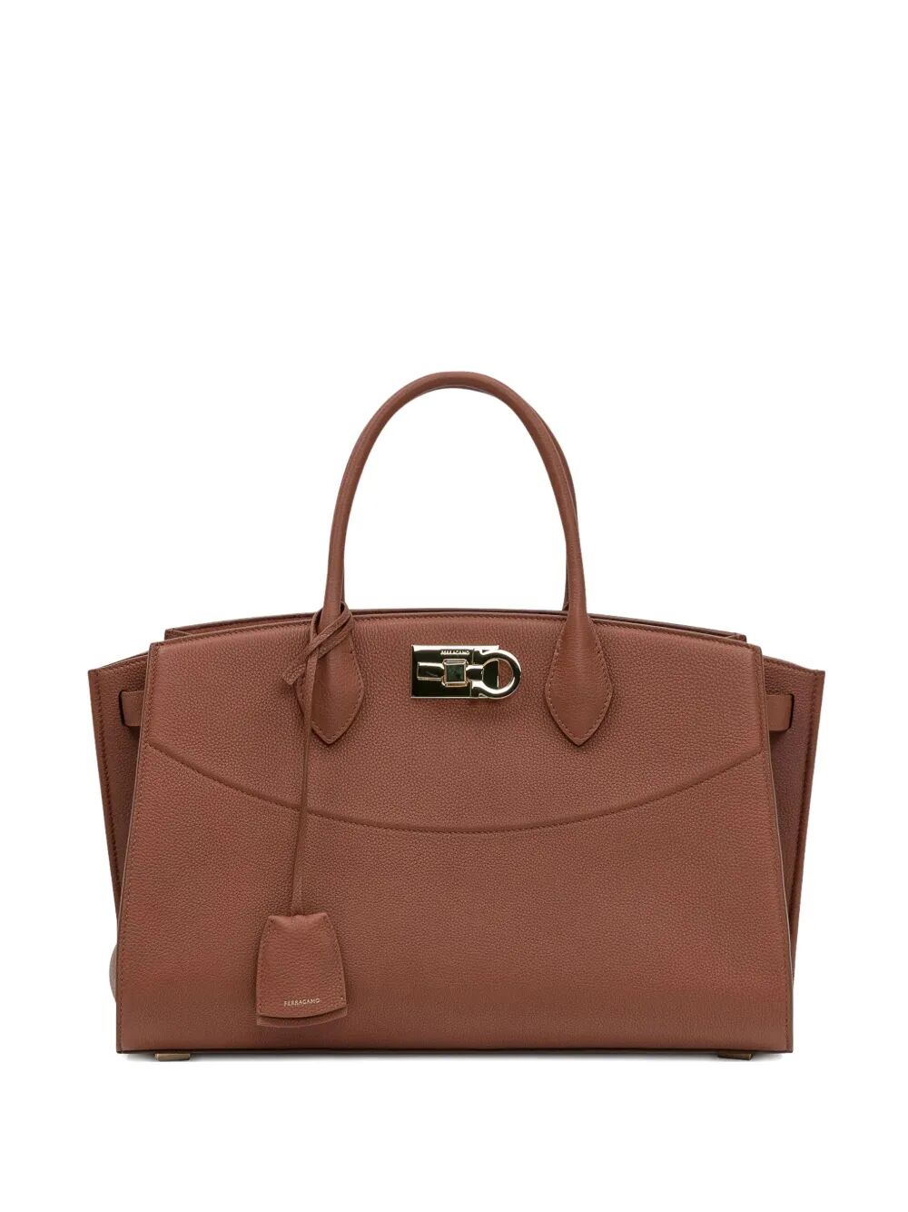 NEW STUDIO SOFT LARGE HANDBAG Ferragamo BROWN UNICA