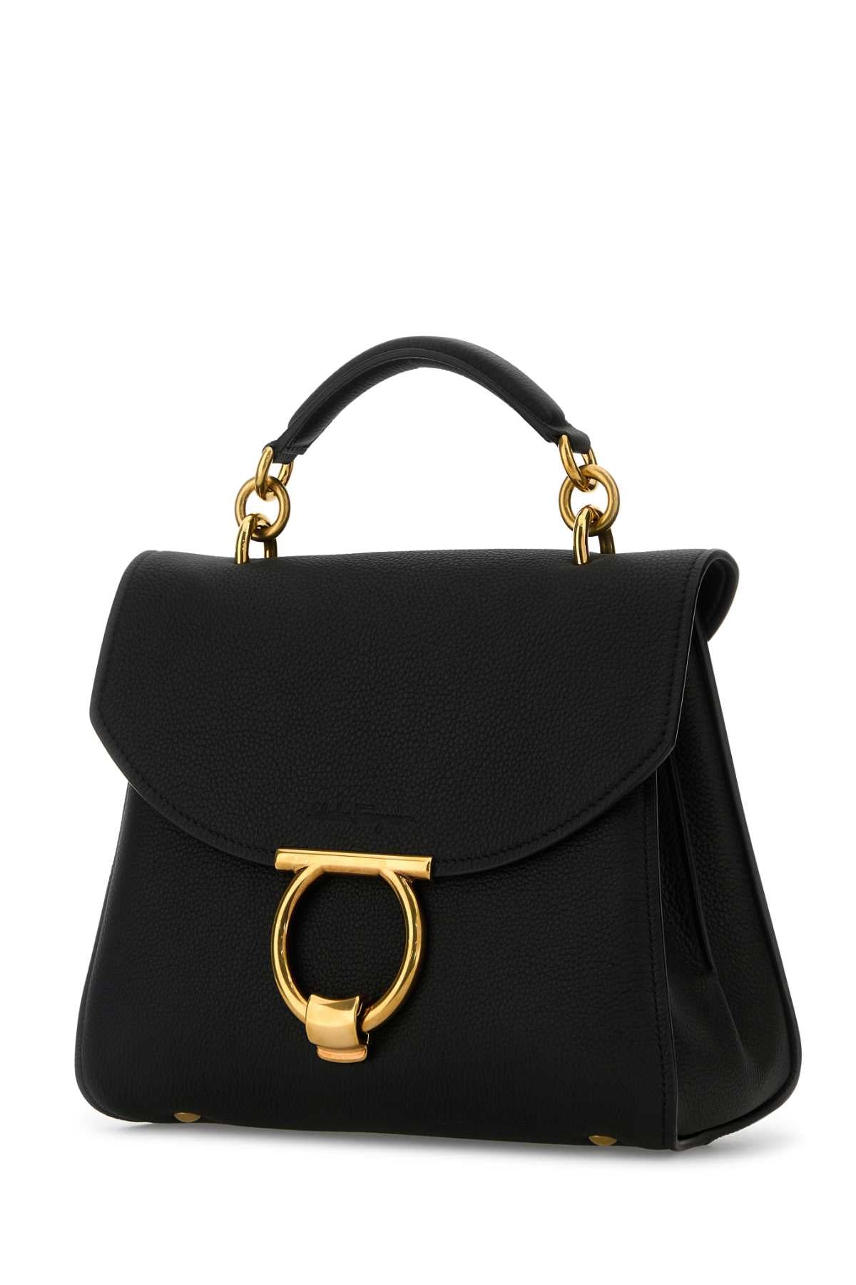 BLACK LEATHER MARGOT HANDBAG Ferragamo