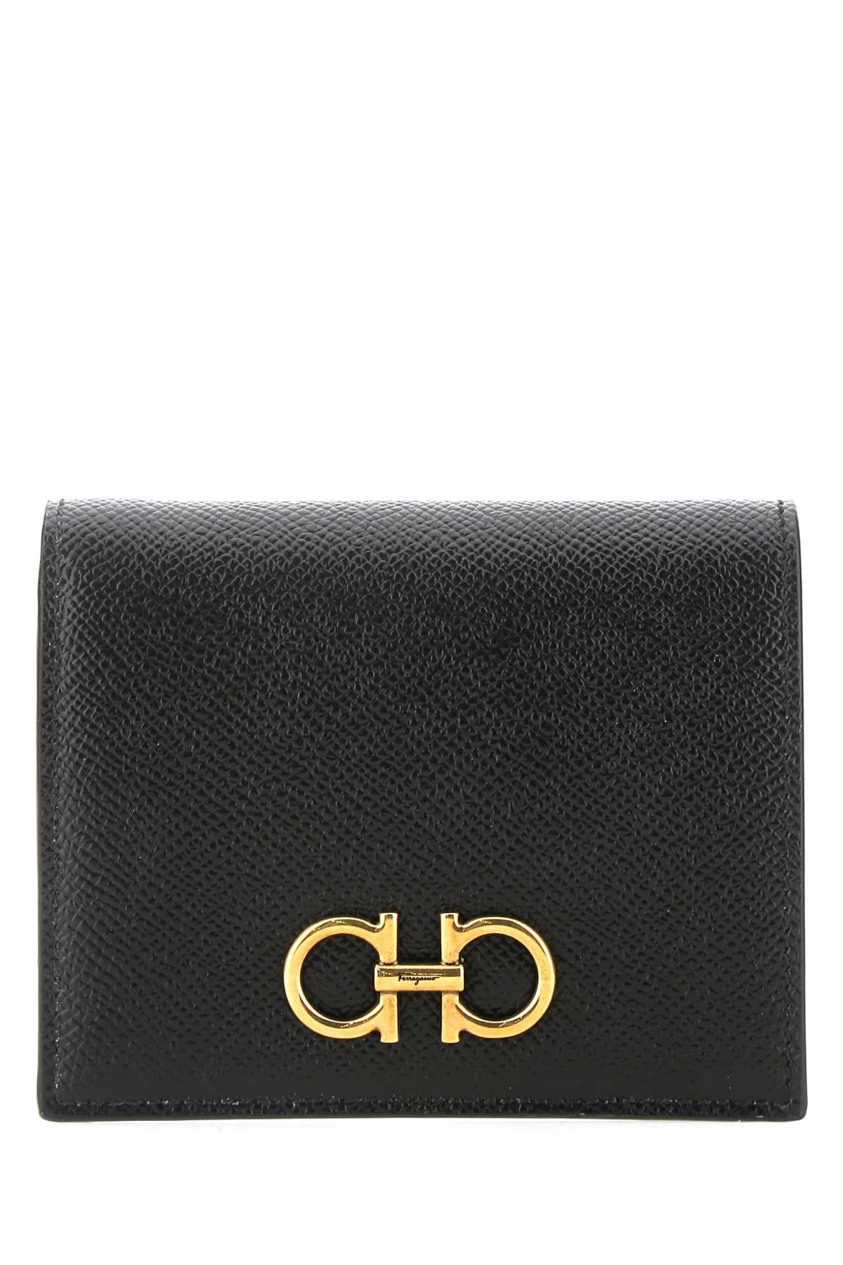 BLACK LEATHER WALLET Ferragamo BLACK TU