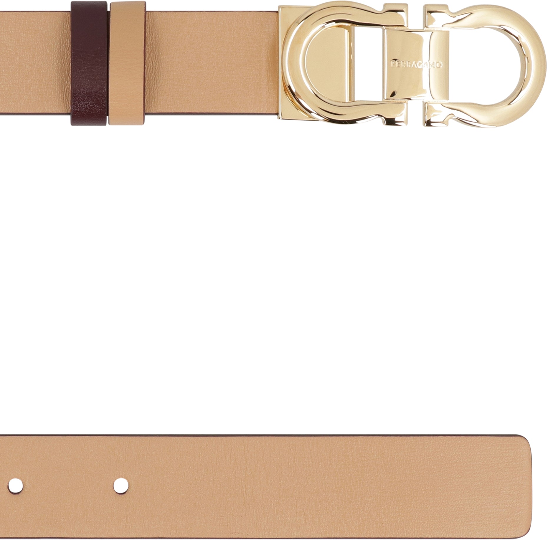 GANCINI REVERSIBLE LEATHER BELT Ferragamo