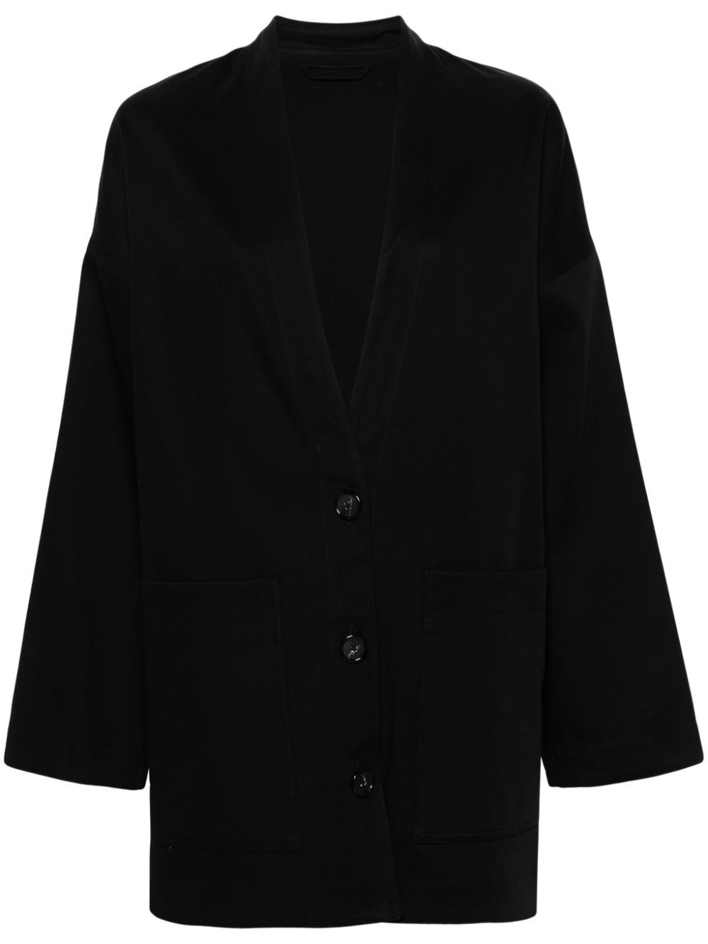 COTTON CARDIGAN TOTEME black S
