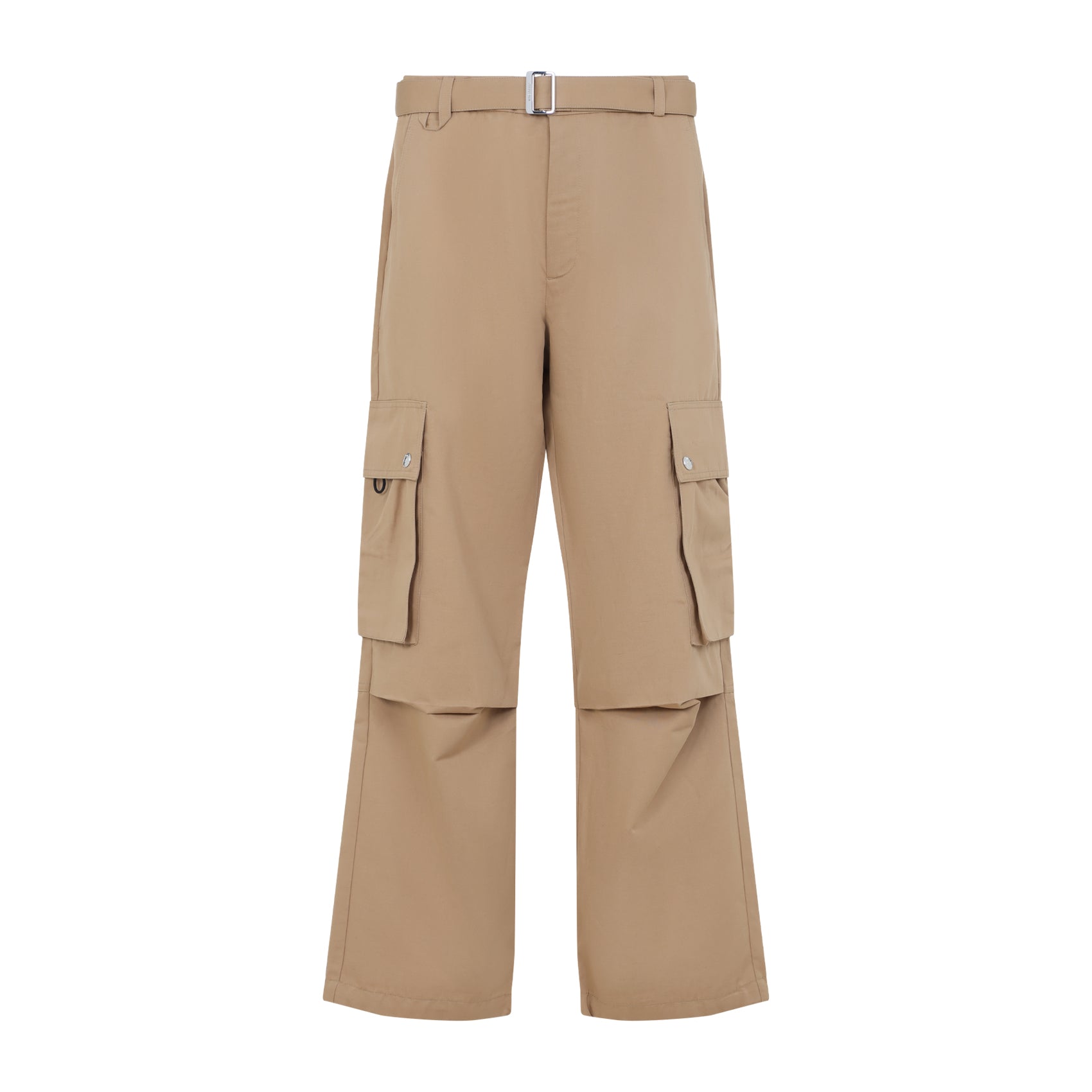 COTTON LINEN CARGO-TROUSERS Jacquemus Camel 50