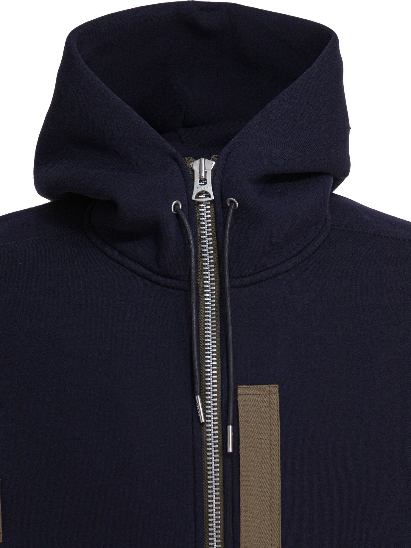 BLUE COTTON POLYESTER SWEATSHIRT Sacai
