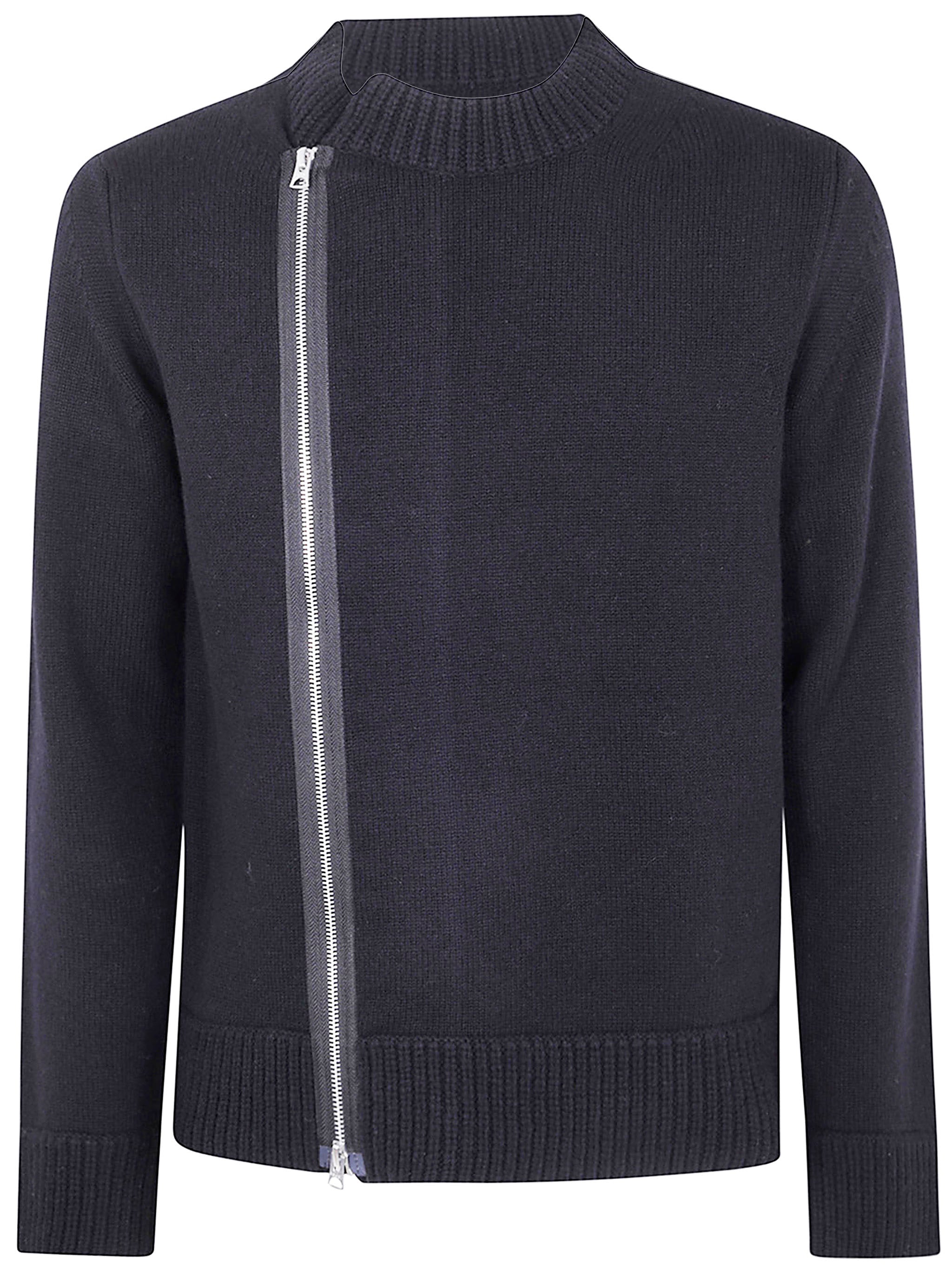 WOOL KNIT BLOUSON Sacai BLACK 2