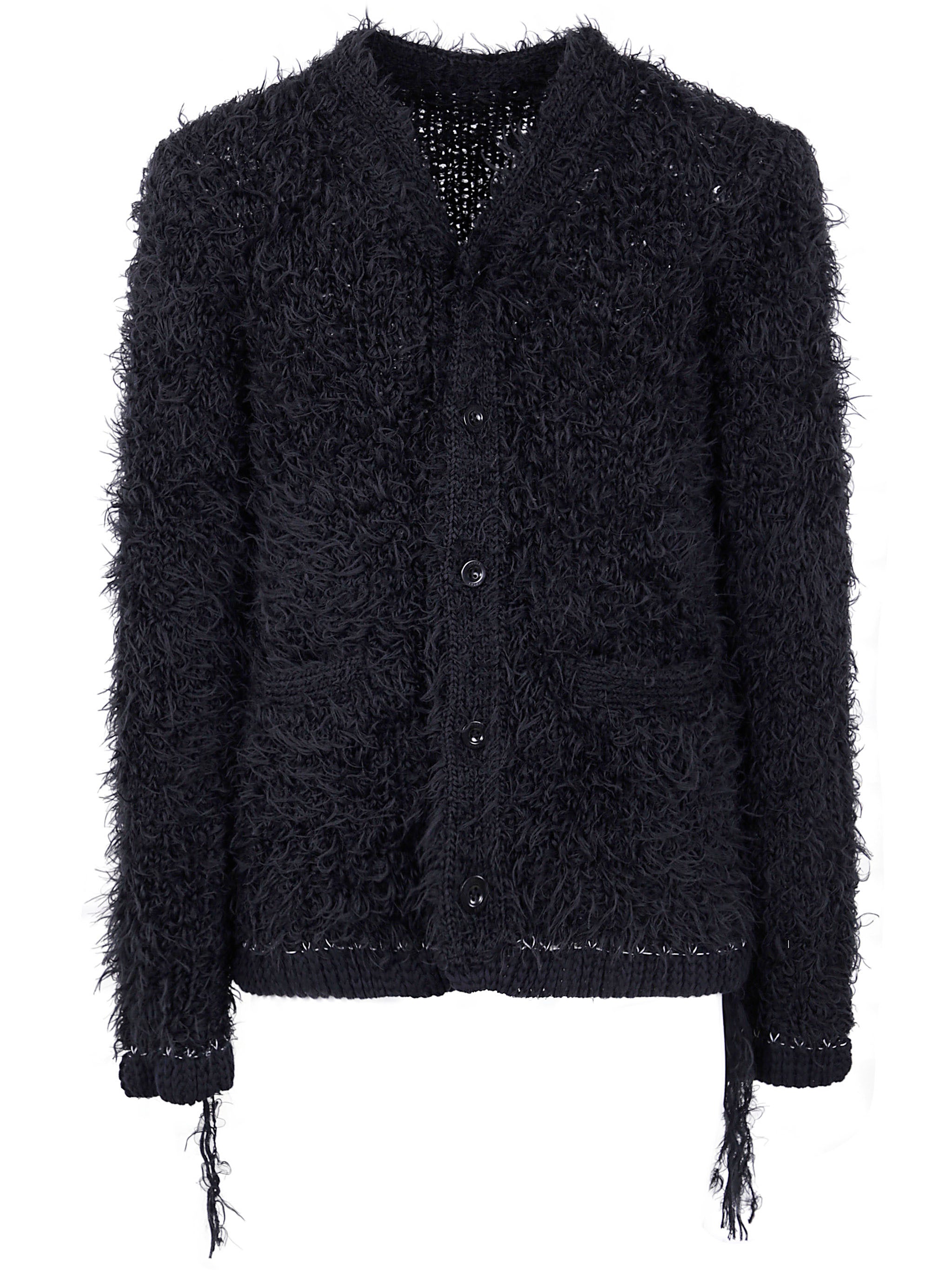 FURRY KNIT CARDIGAN Sacai BLACK 3