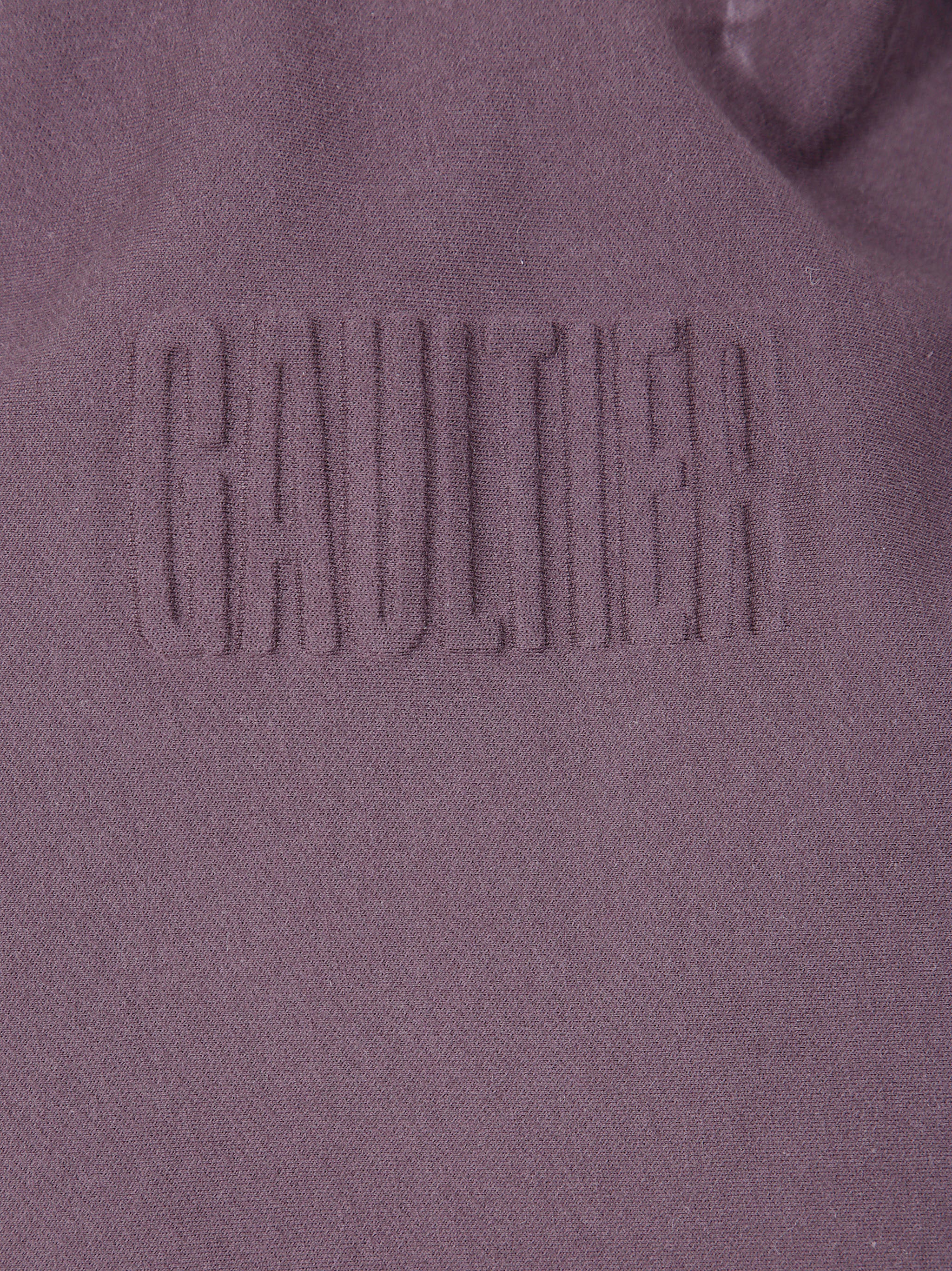 BONDED COTTON CROPPED BAT SLEEVES HOODIE WITH "GAULTIER" EMBOSSING JEAN PAUL GAULTIER