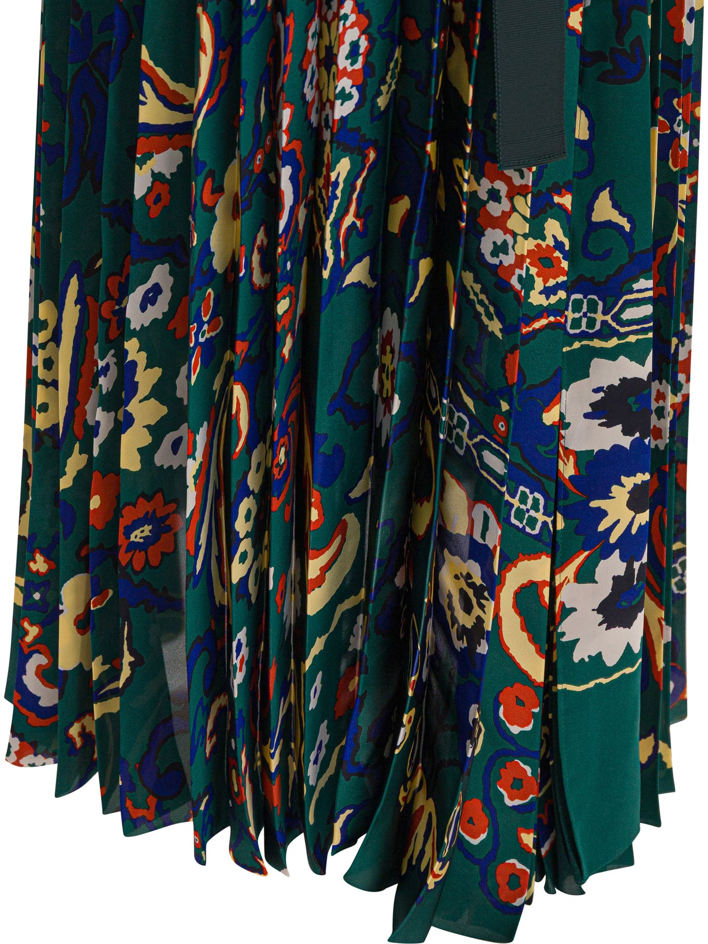 GREEN POLYESTER SKIRTS Sacai
