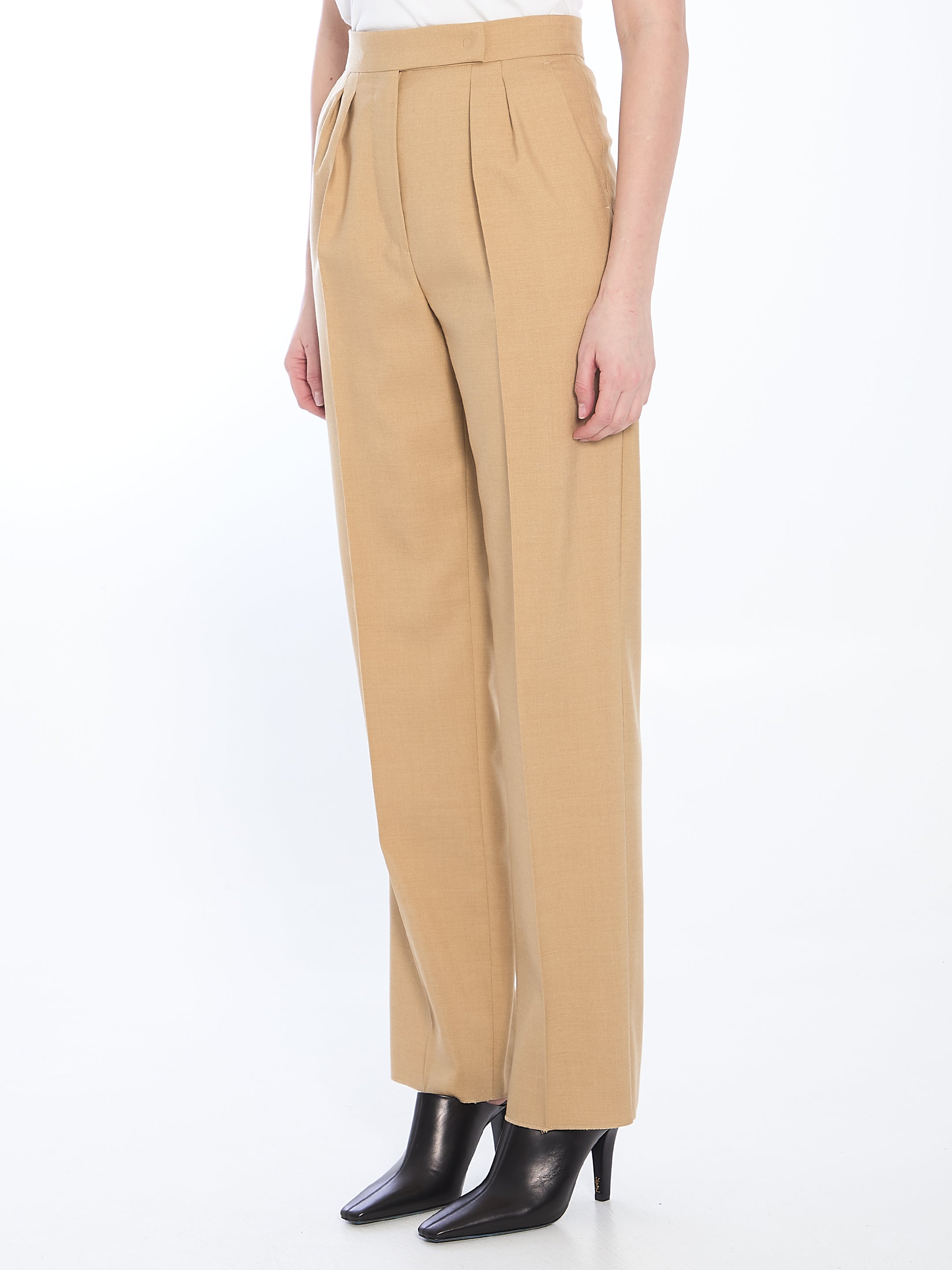 MOHAIR, WOOL AND SILK TROUSERS Max Mara