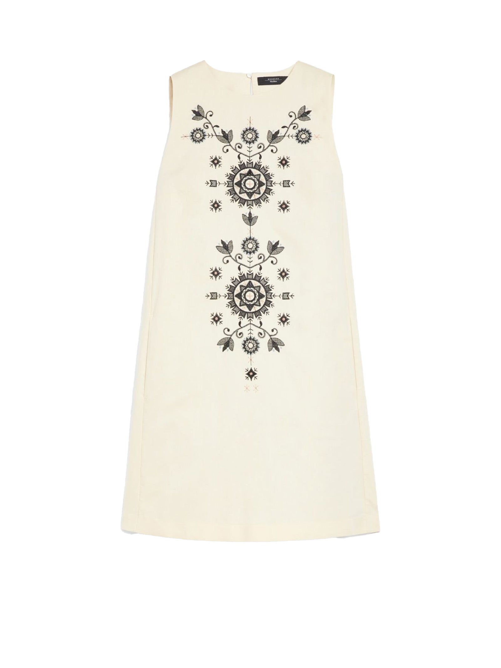 IVORY CANVAS DRESS WEEKEND MAX MARA AVORIO DIS 42