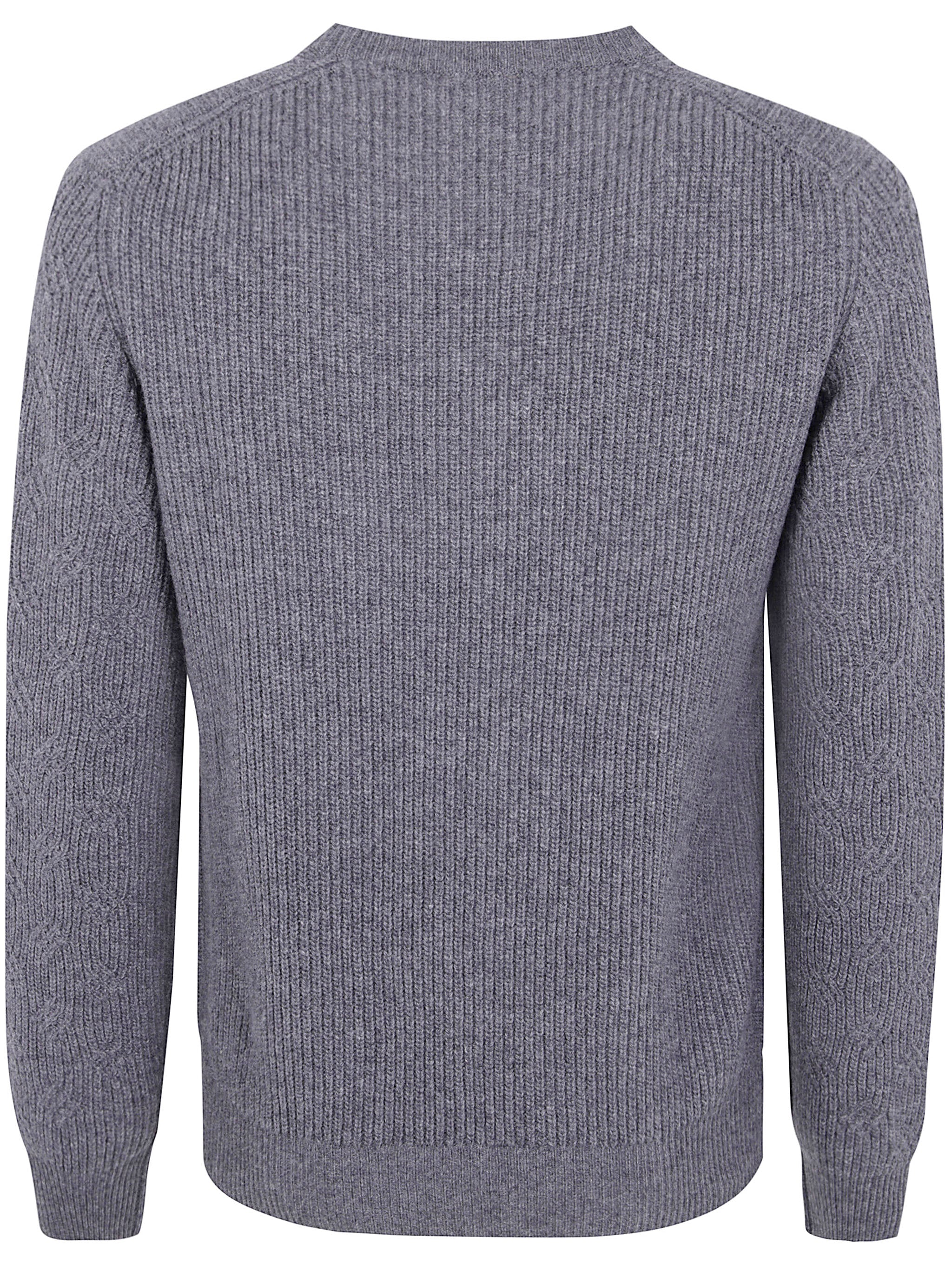 ROUND NECK EMBROIDERY SWEATER BARBA Napoli