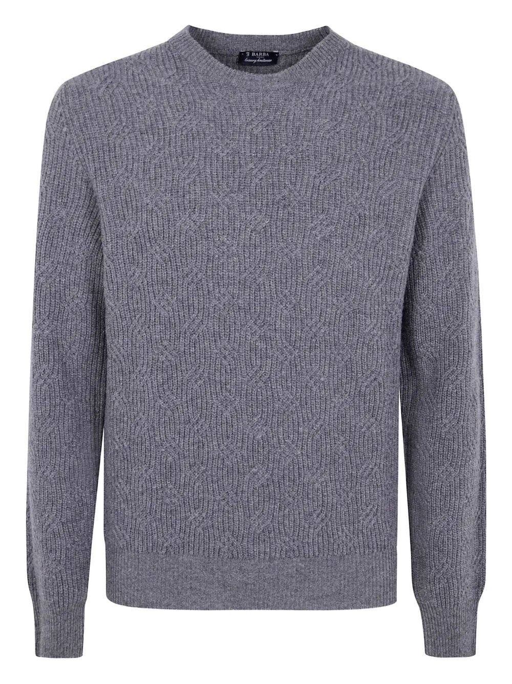 ROUND NECK EMBROIDERY SWEATER BARBA Napoli