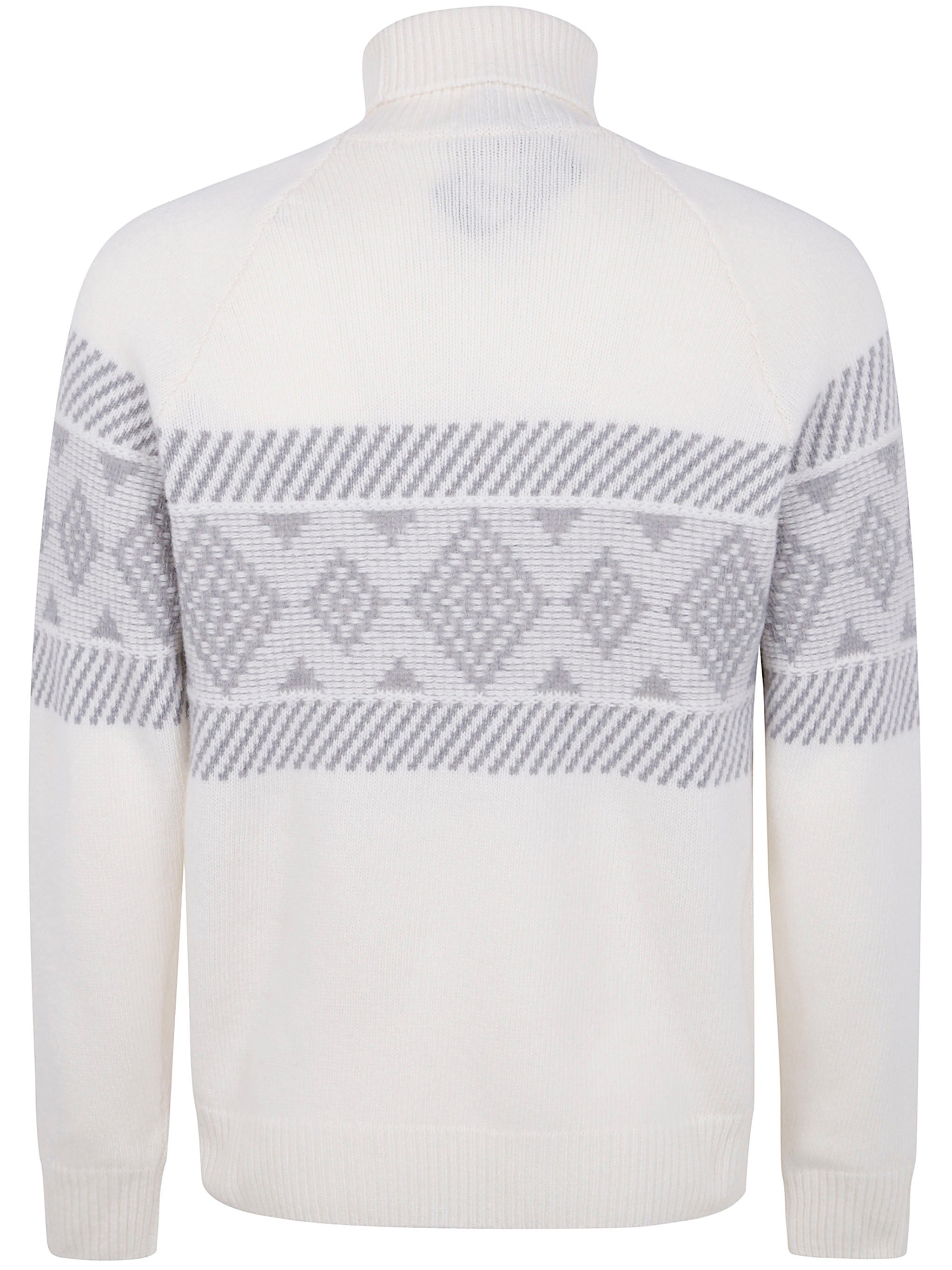 TURTLE NECK CENTRAL EMBROIDER SWEATER BARBA Napoli