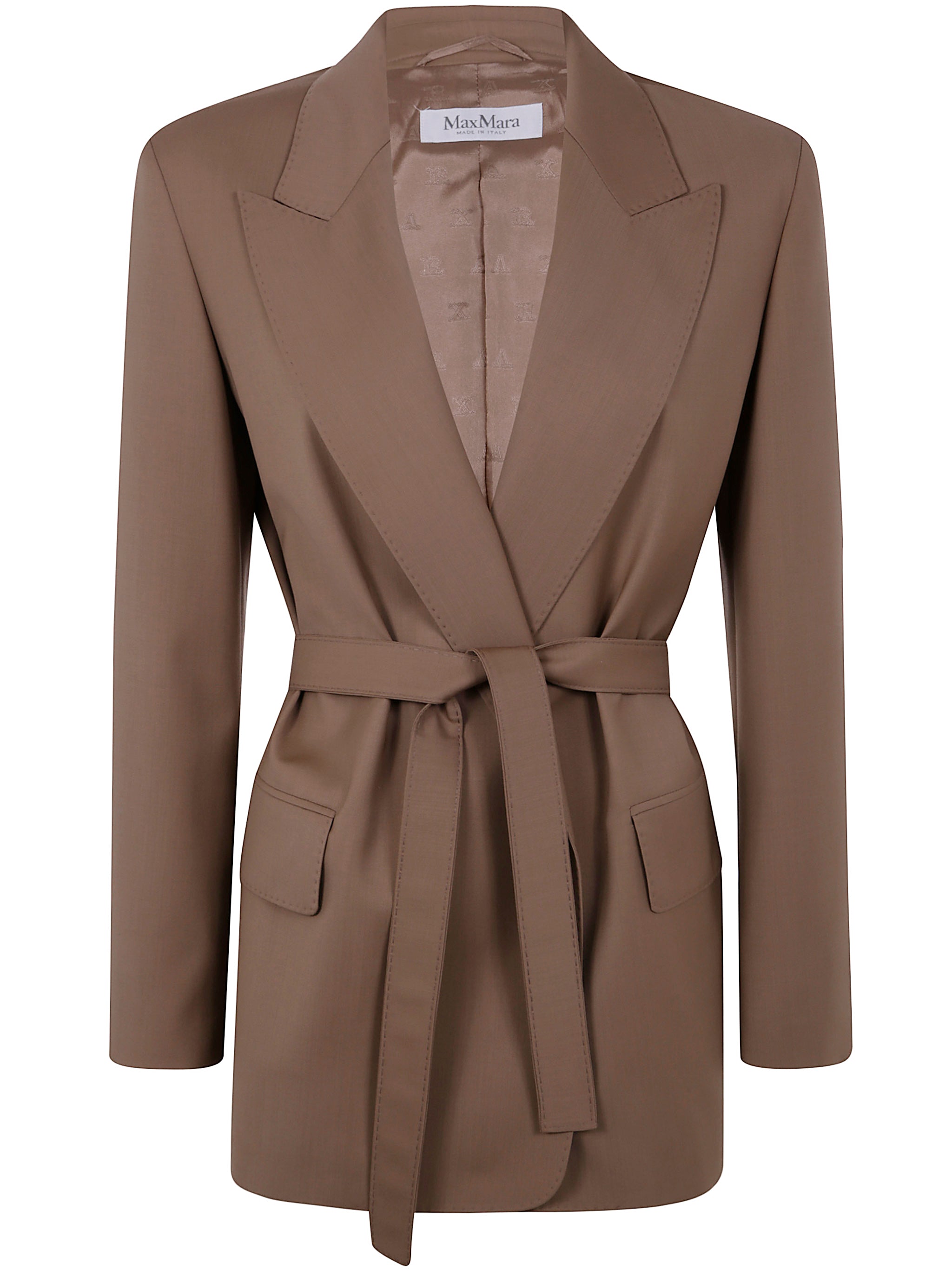 SINGLE BUTTONED BLAZER Max Mara BROWN 42