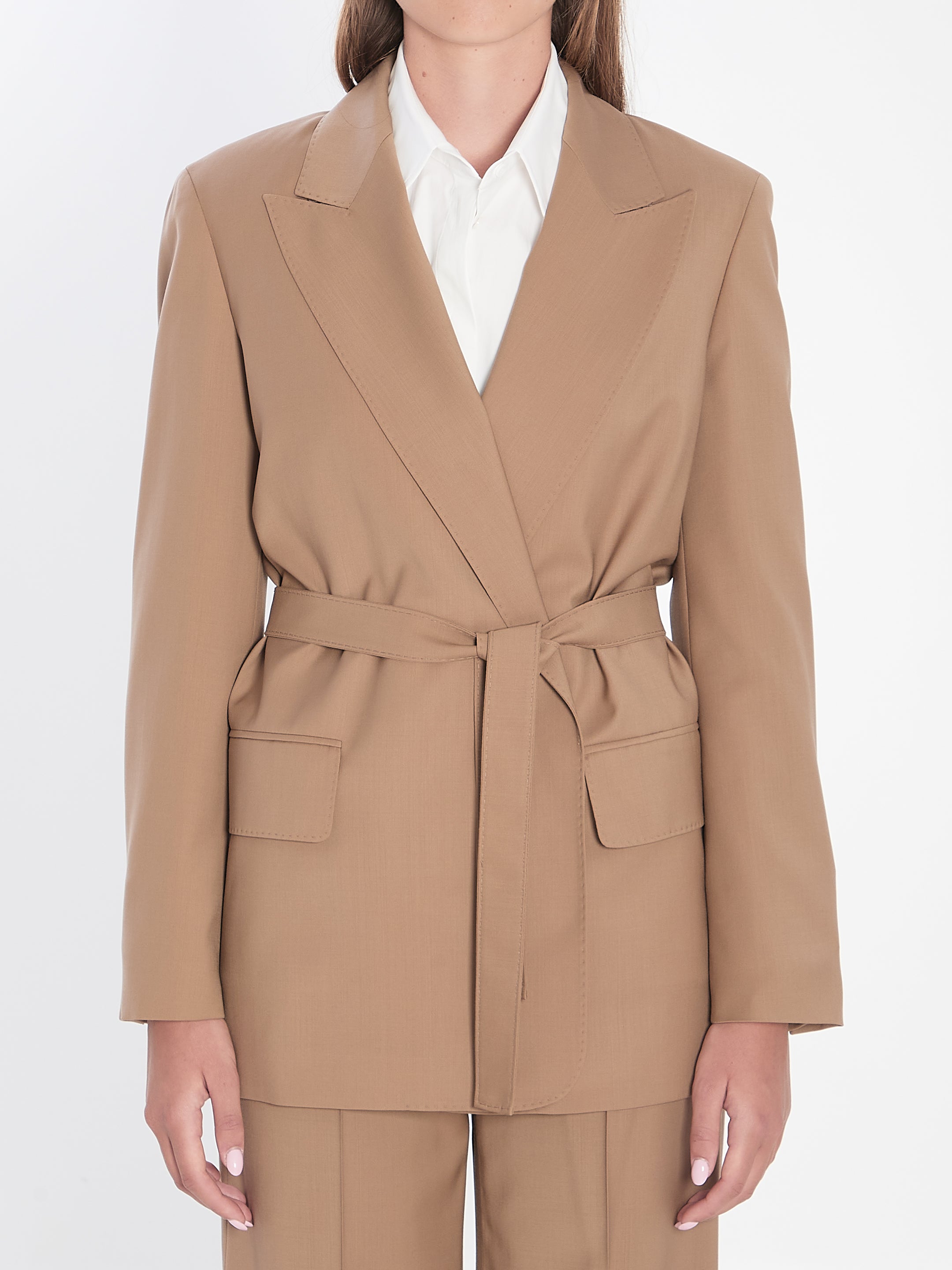 BLAZER IN WOOL CANVAS Max Mara BEIGE 40
