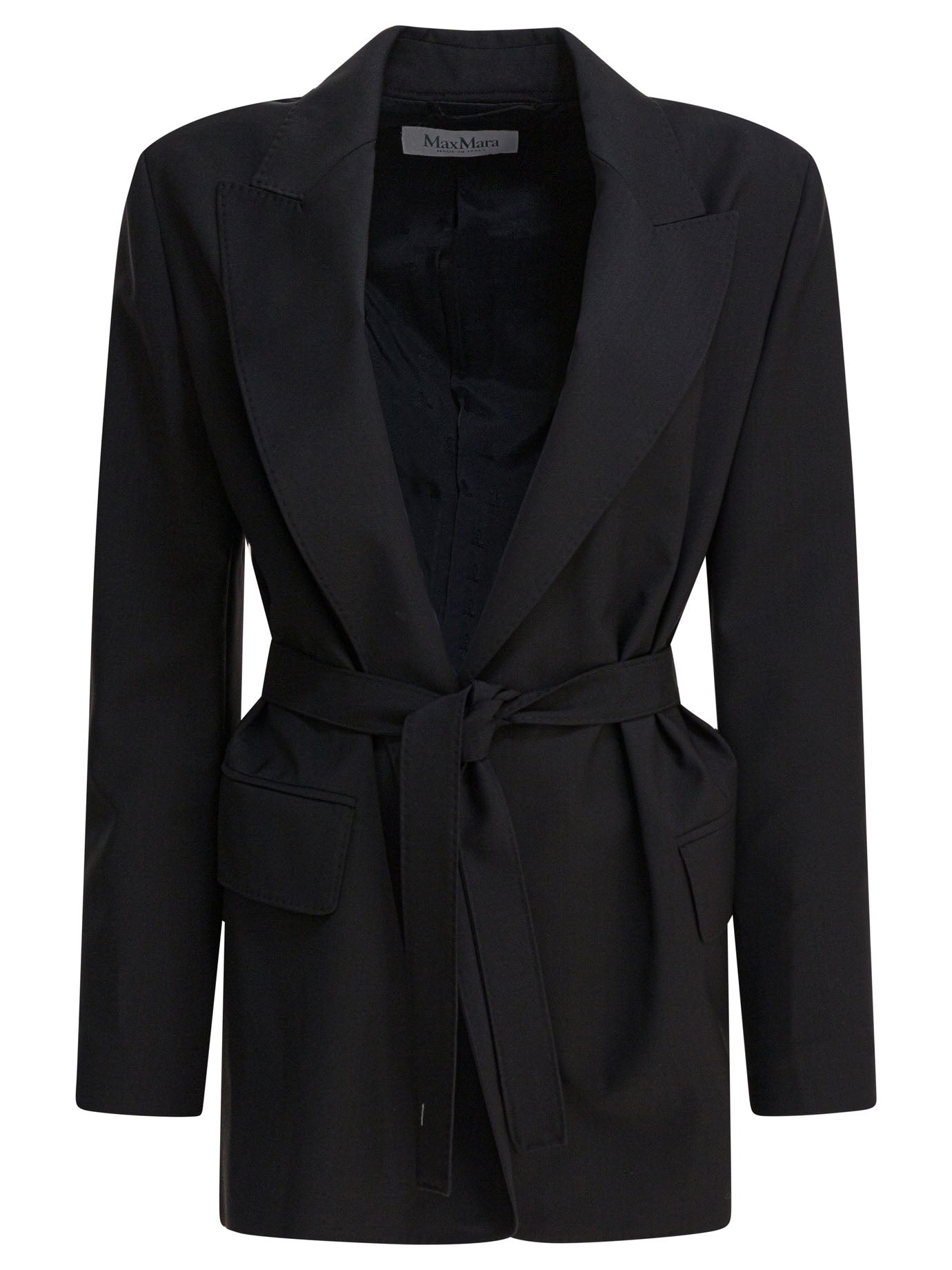 BLACK WOOL JACKET Max Mara BLACK 44