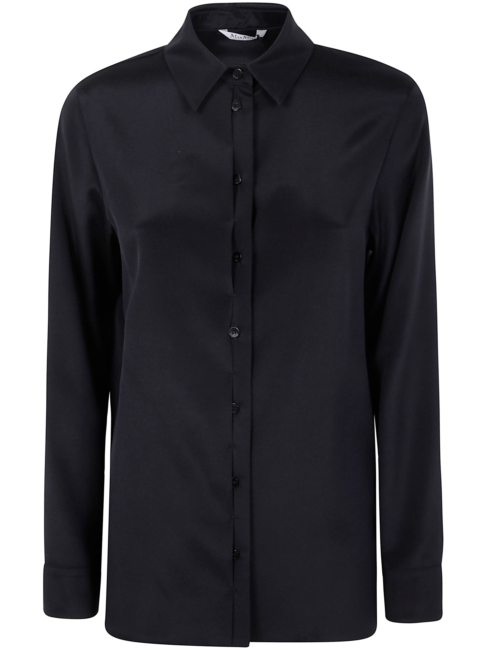 CLASSIC SILKY SHIRT "AVION" Max Mara BLACK 44