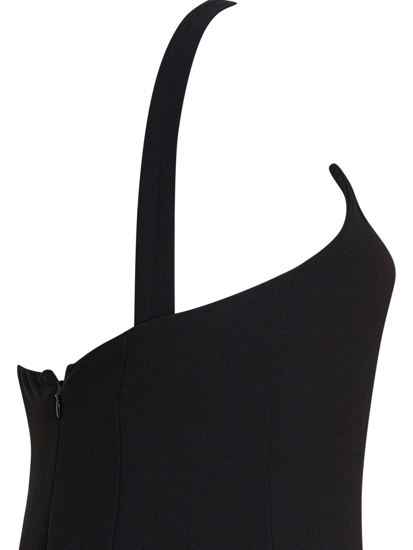 BLACK POLYESTER DRESS MAX MARA PIANOFORTE