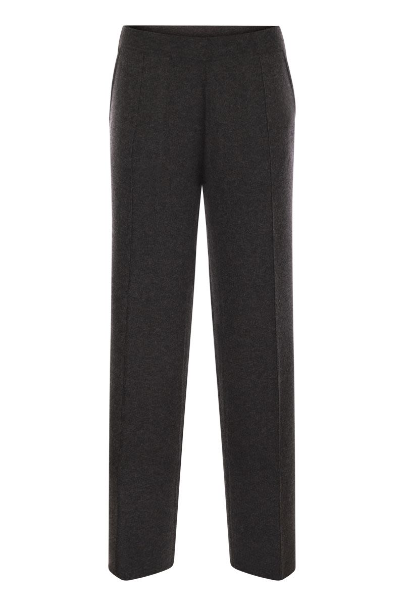 ARNO - VISCOSE AND WOOL TROUSERS Max Mara DARK GREY S