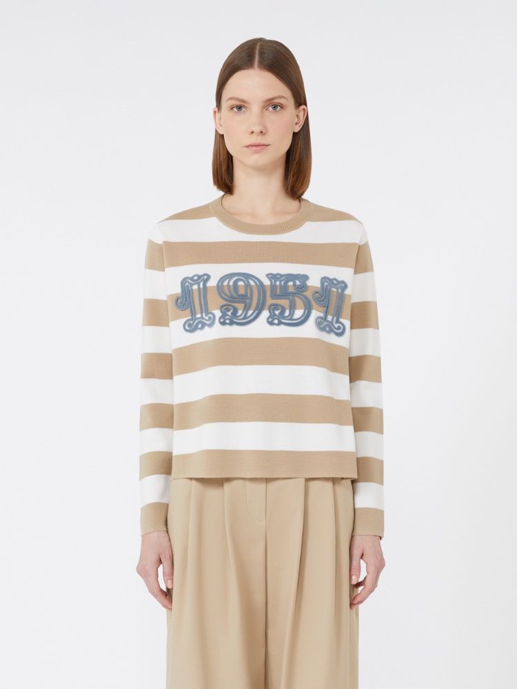 EMBROIDERED WOOL VITERBO SWEATER Max Mara