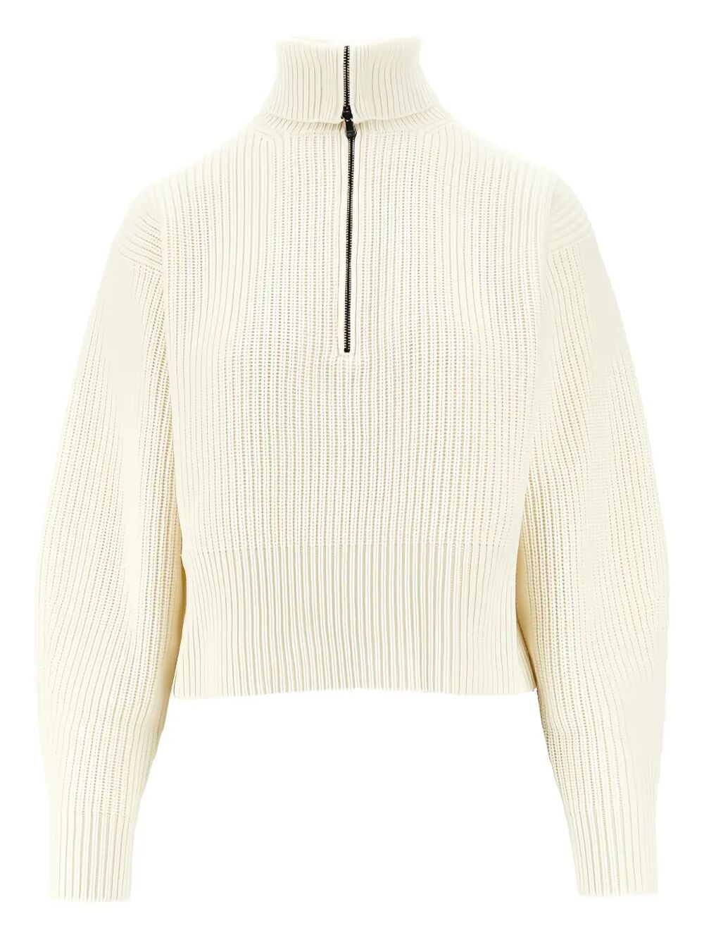 "NADAR" HALF ZIP SWEATER Max Mara WHITE XS