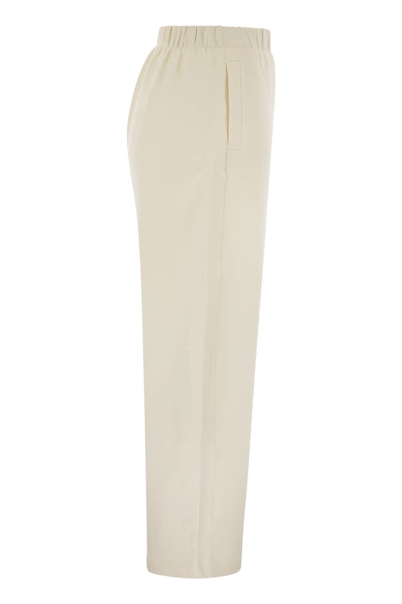 FILOVIA - SILK AND COTTON FLEECE TROUSERS Max Mara