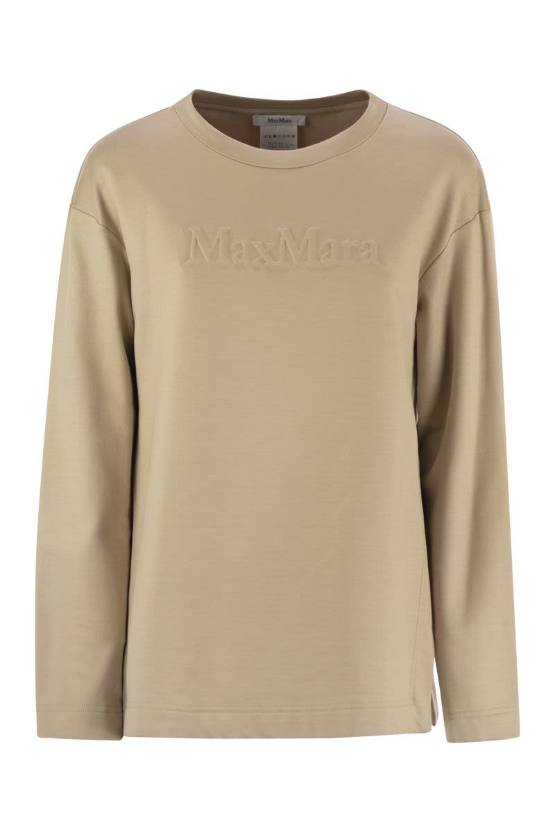 BERMA - SILK AND COTTON SWEATSHIRT Max Mara CARAMEL XS