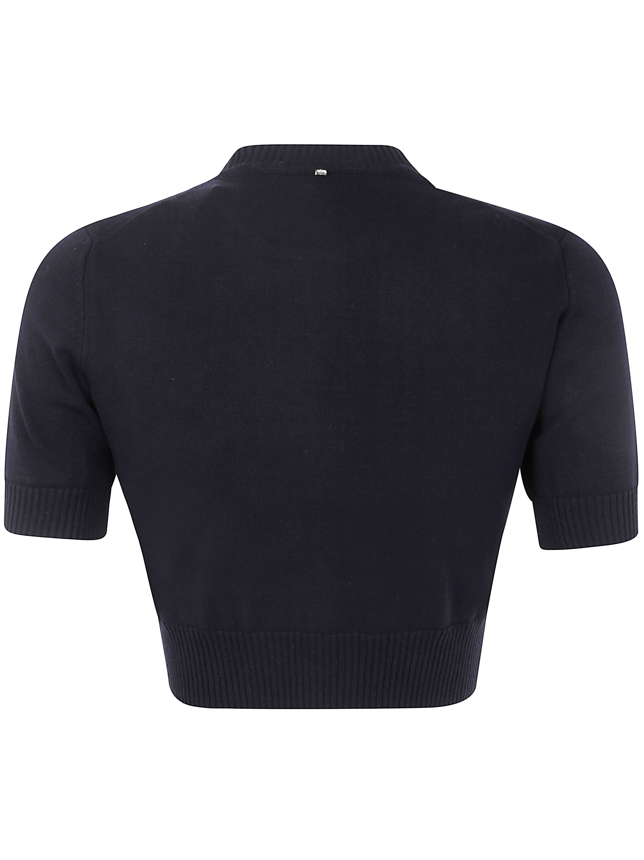 ROUND NECK SHORT SLEEVES WOVEN "BETTINA" T-SHIRT MAX MARA SPORTMAX