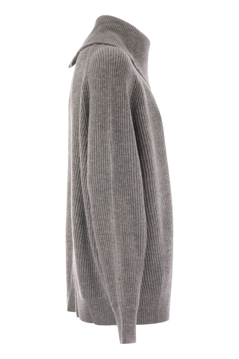SALPA - CASHMERE-BLEND SWEATER WITH ZIP MAX MARA SPORTMAX