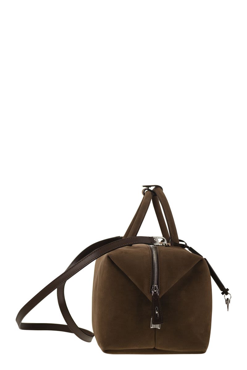 HOLDALLLSUEDE - LARGE NUBUCK LEATHER SATCHEL Max Mara