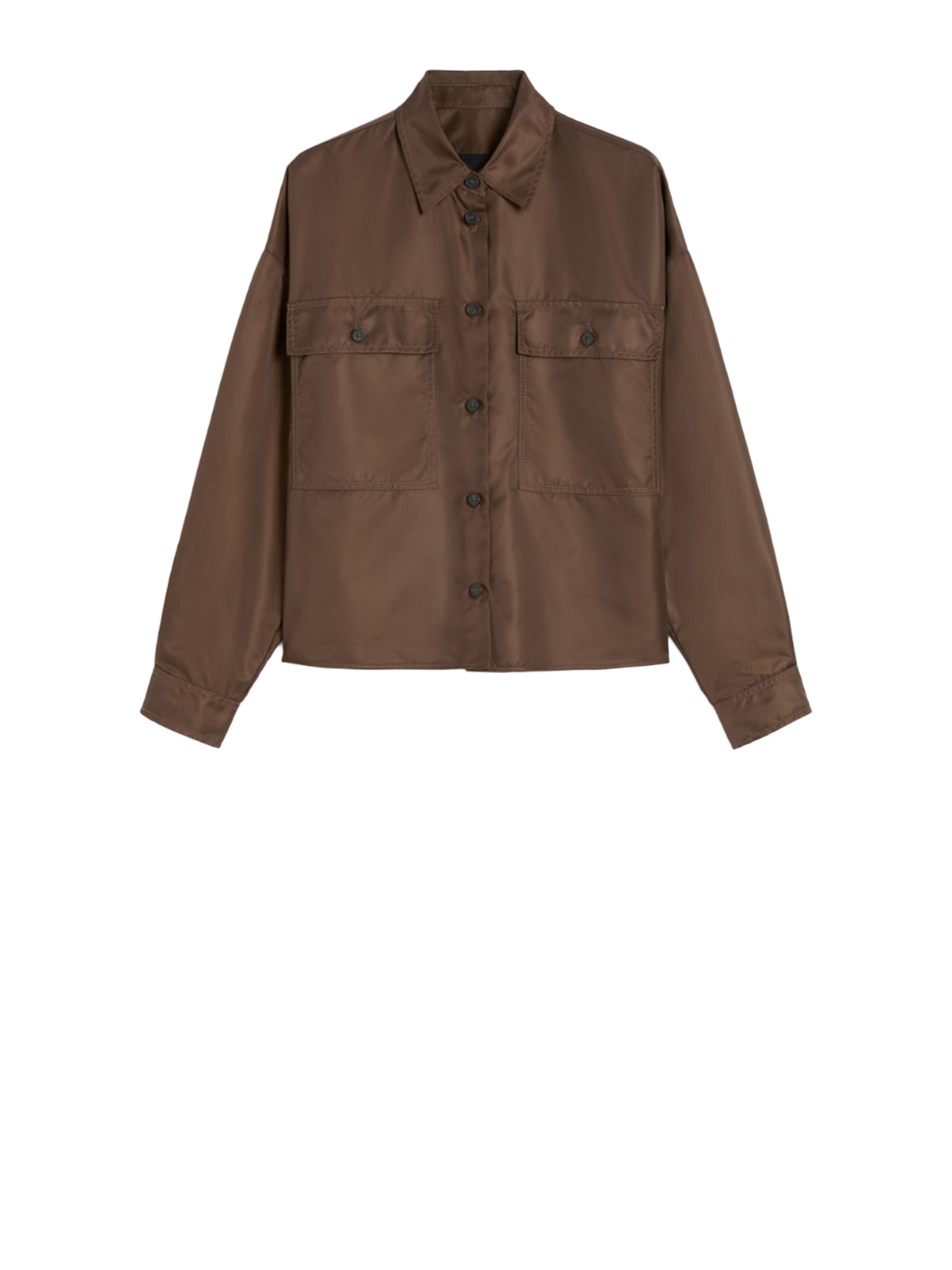 MAX MARA WEEKEND SHORT WATERPROOF TWILL JACKET WEEKEND MAX MARA CIOCCOLATO 40