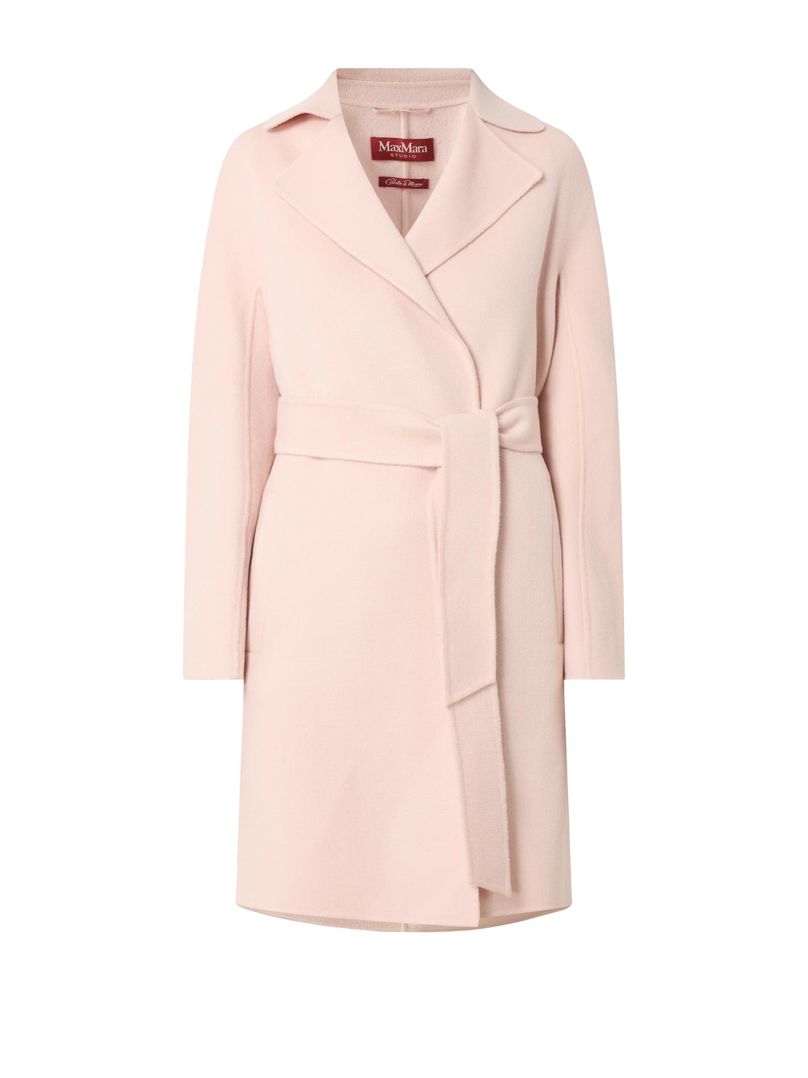 MAX MARA STUDIO PINK COAT WITH BELT MAX MARA STUDIO 006 40