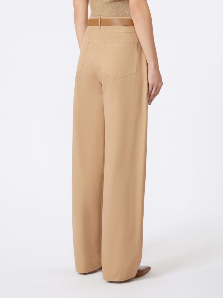 BLEU TROUSER CAMEL MAX MARA STUDIO