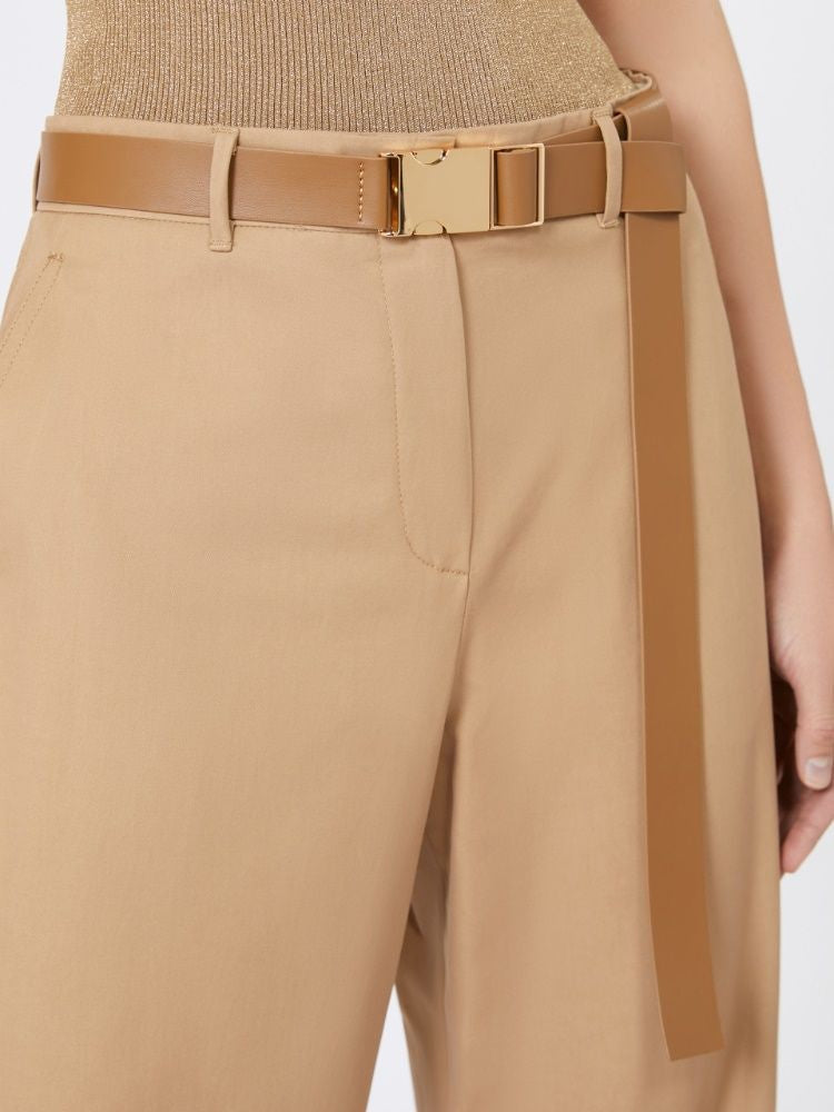 BLEU TROUSER CAMEL MAX MARA STUDIO