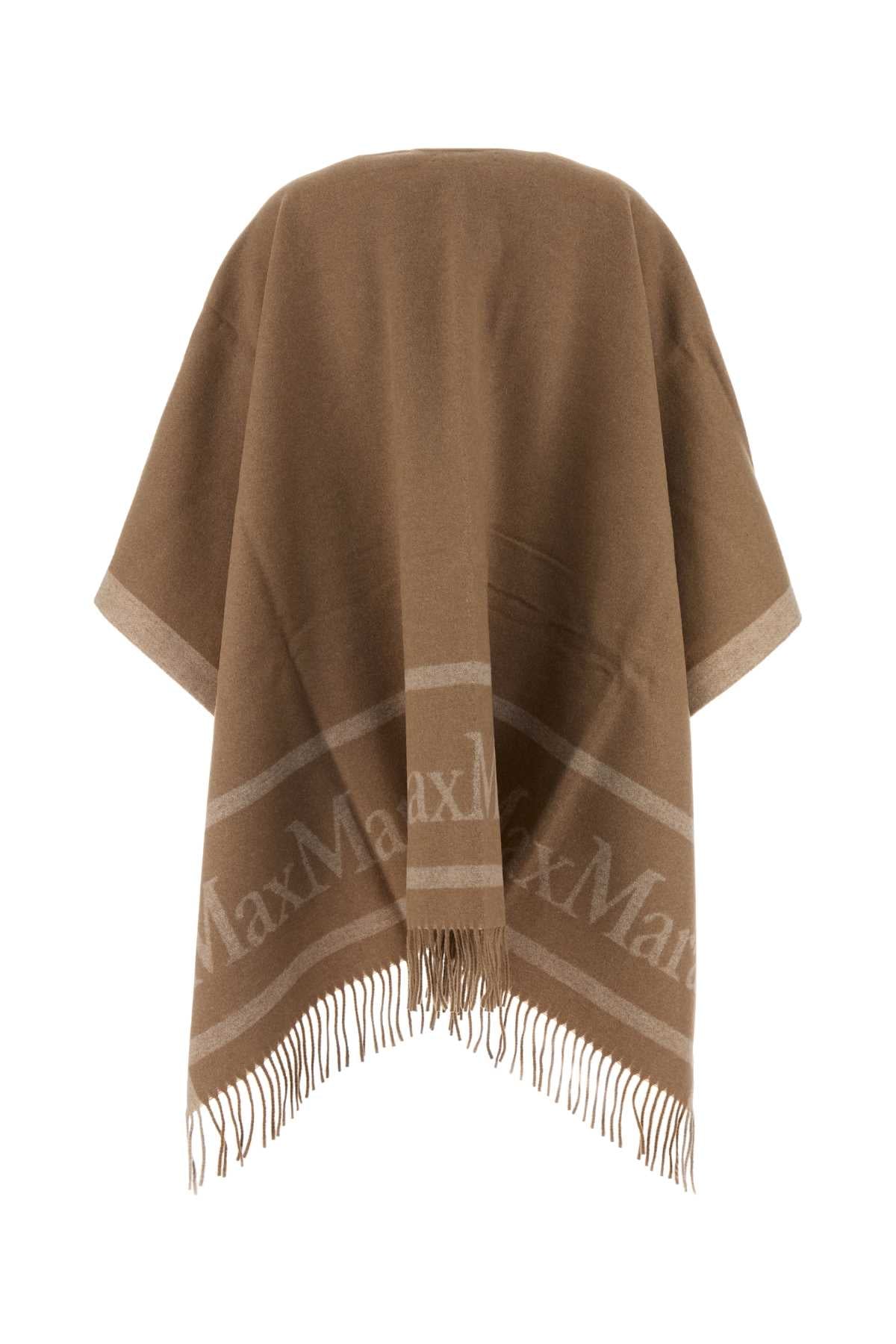 HILDESTD - JACQUARD WOOL PONCHO Max Mara