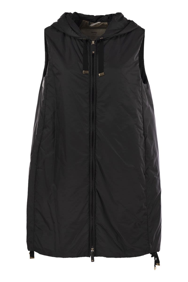 GREENGI - DRIP-PROOF CANVAS WAISTCOAT MAX MARA THE CUBE BLACK 38