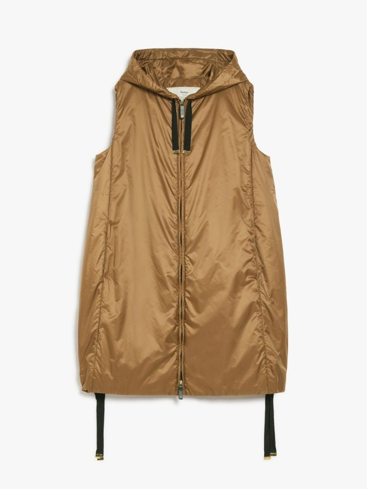 GREENGI - DRIP-PROOF CANVAS WAISTCOAT MAX MARA THE CUBE CARAMEL 46