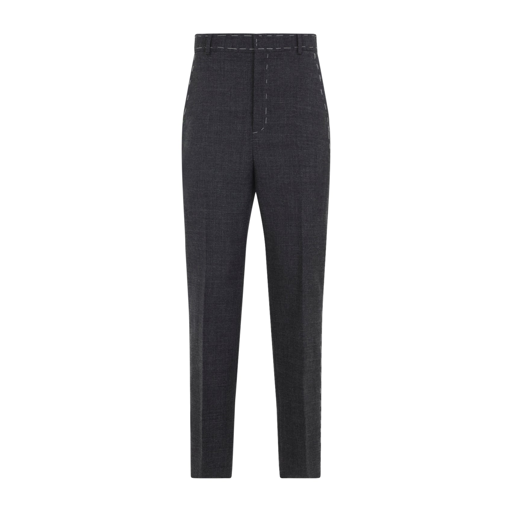 WOOL PANTS MOSCHINO COUTURE GREY 42