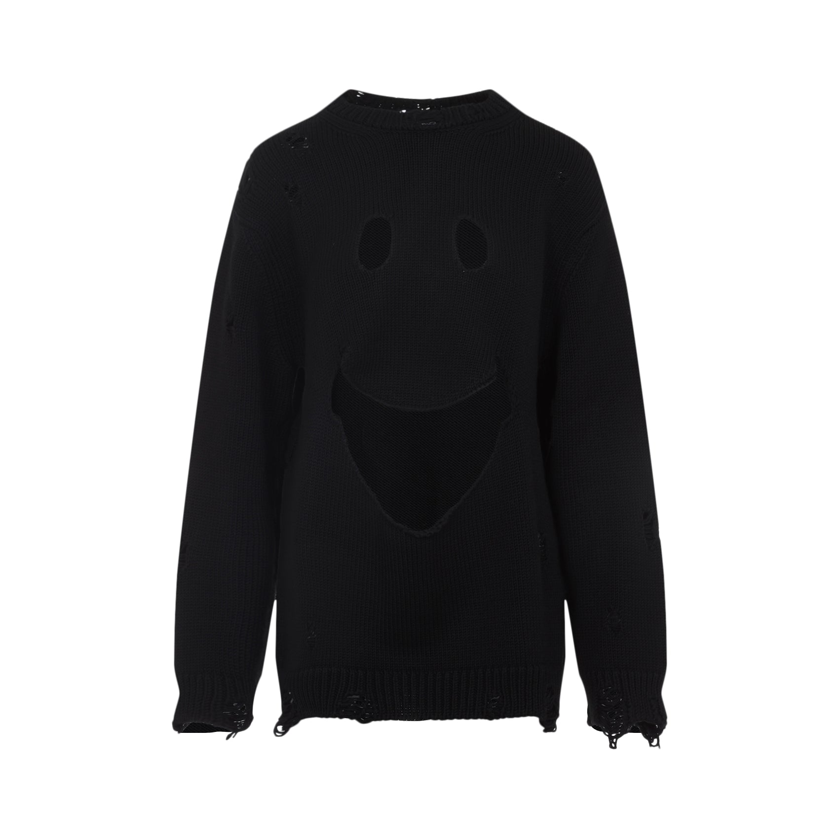 SMILE CROPPED SWEATER MOSCHINO COUTURE BLACK 38