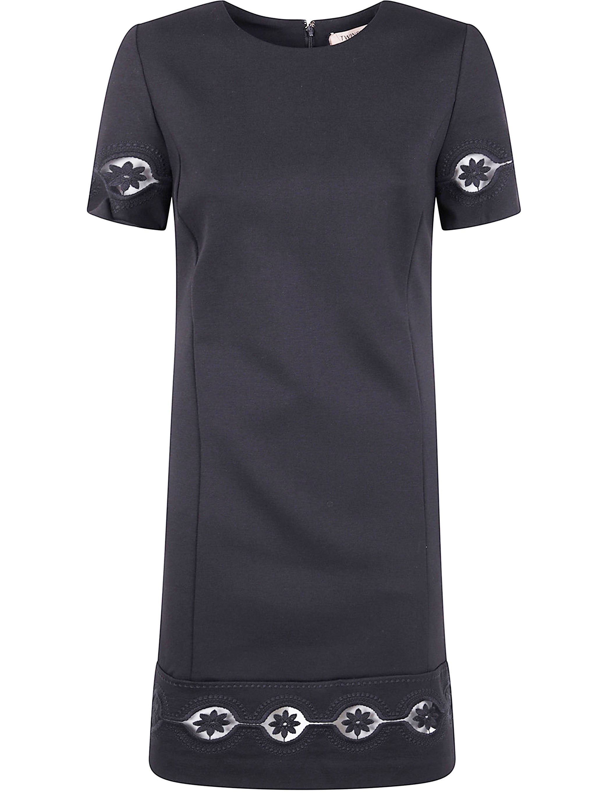 SHORT SLEEVE DRESS Twin-Set BLACK 44