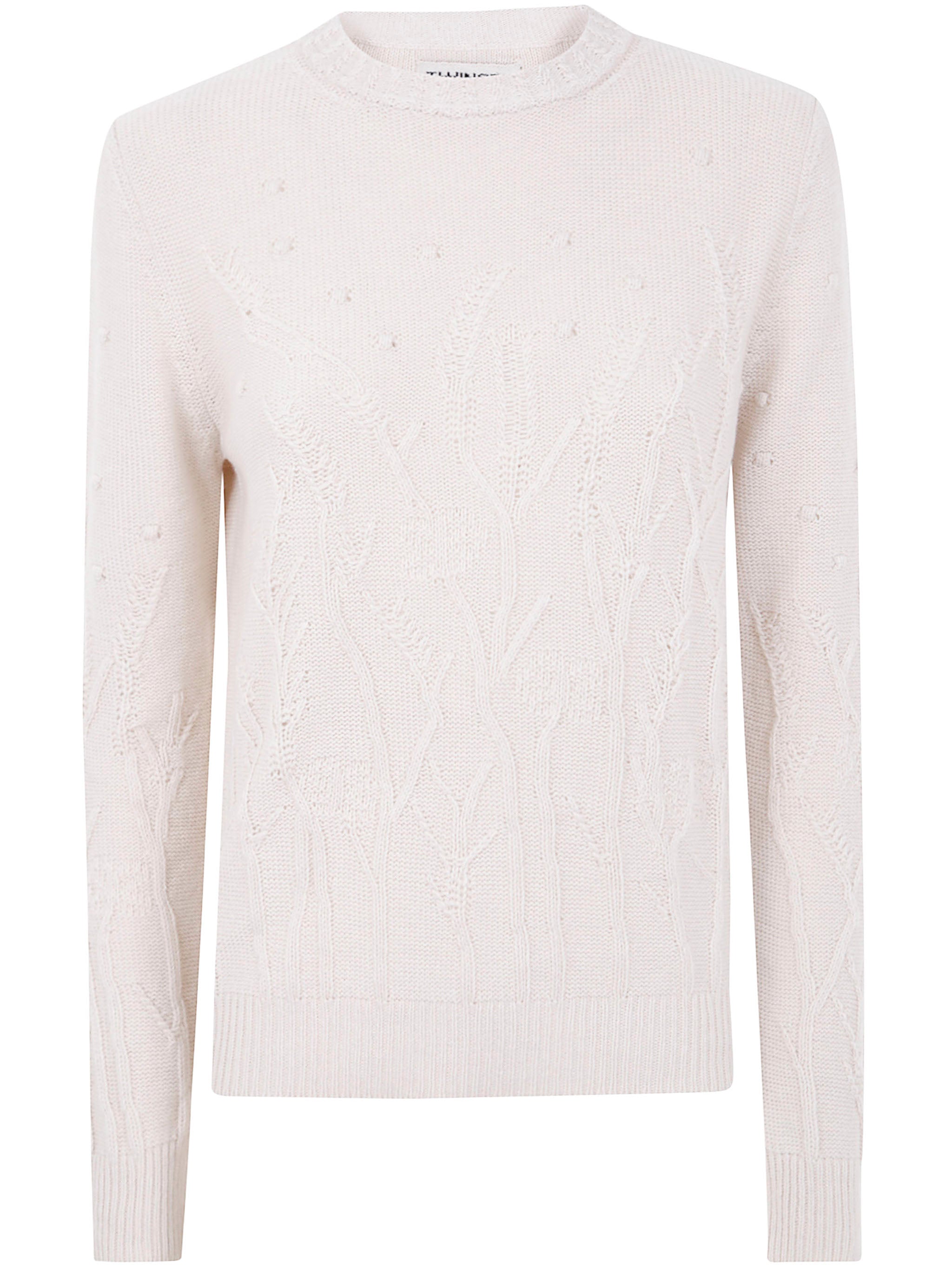 ROUND NECK SWEATER Twin-Set NUDE & NEUTRALS S