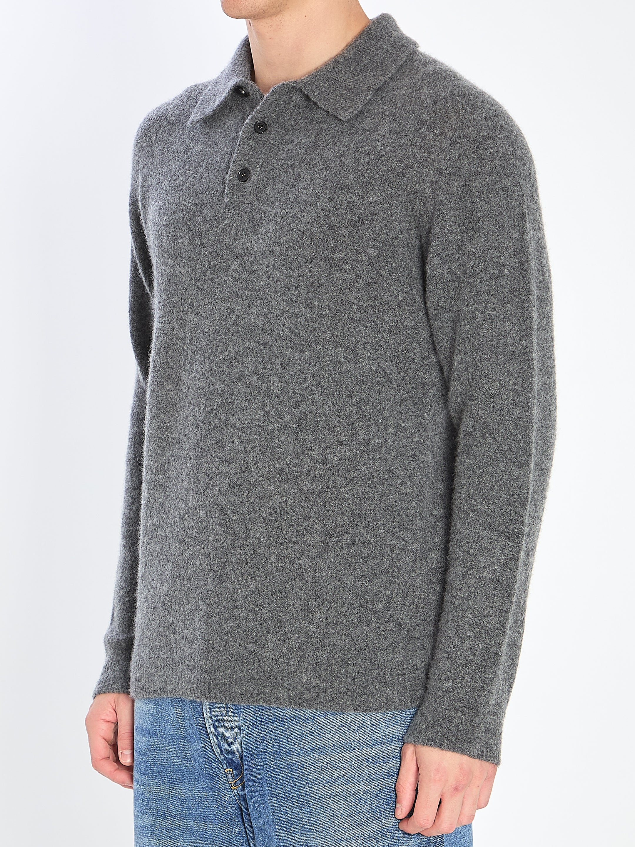 CASHMERE BLEND POLO SHIRT Roberto Collina