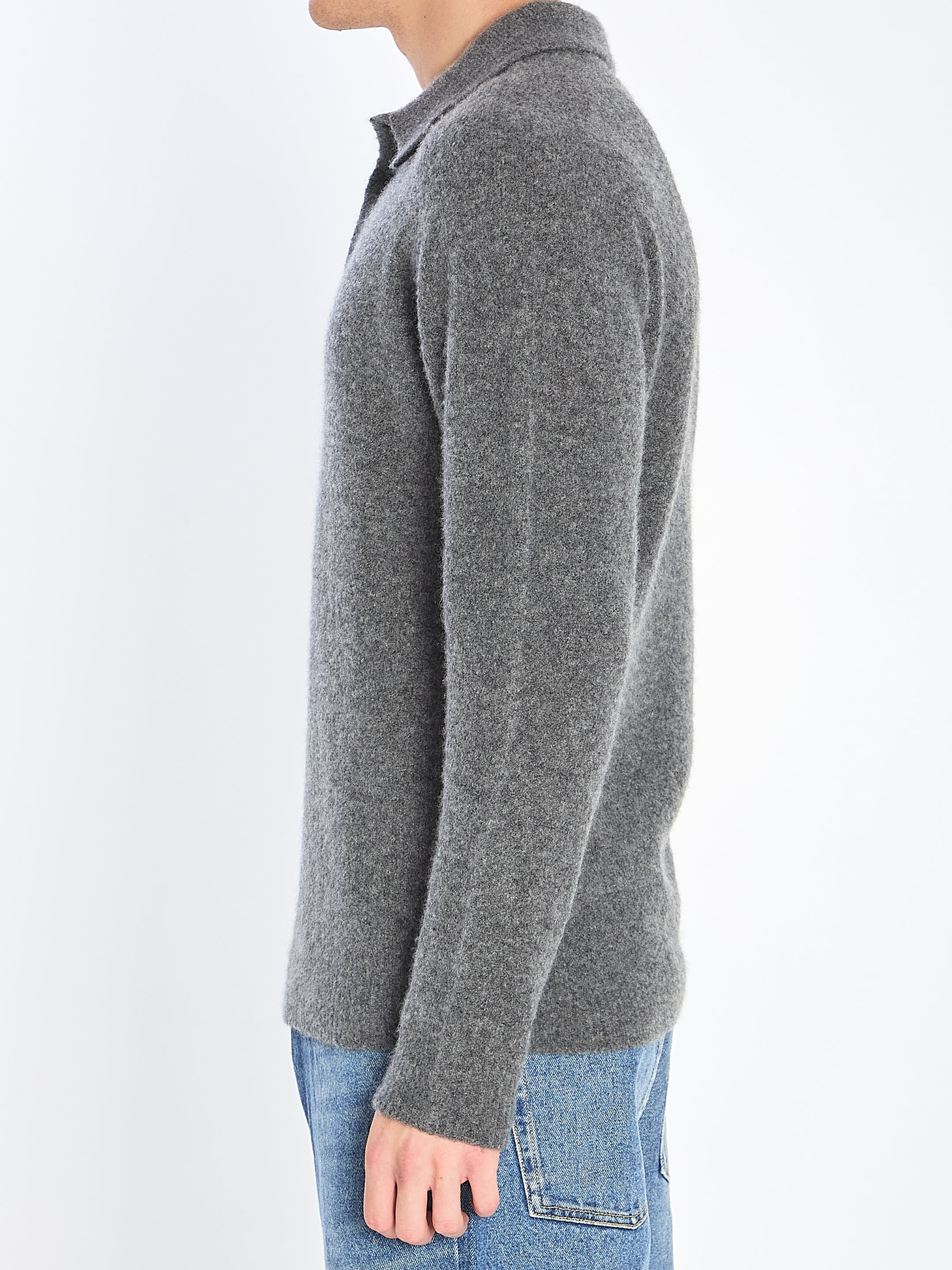 CASHMERE BLEND POLO SHIRT Roberto Collina