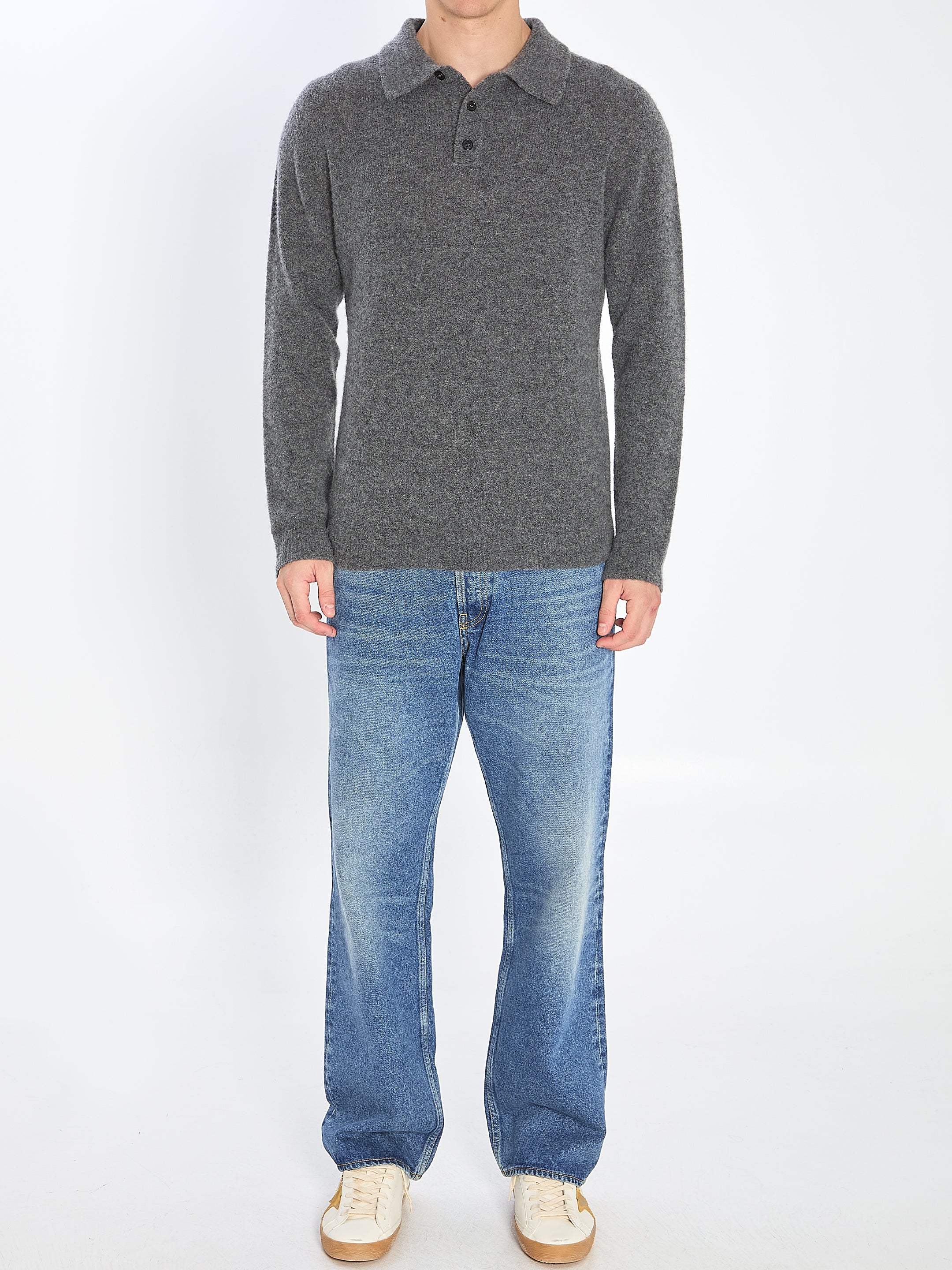 CASHMERE BLEND POLO SHIRT Roberto Collina